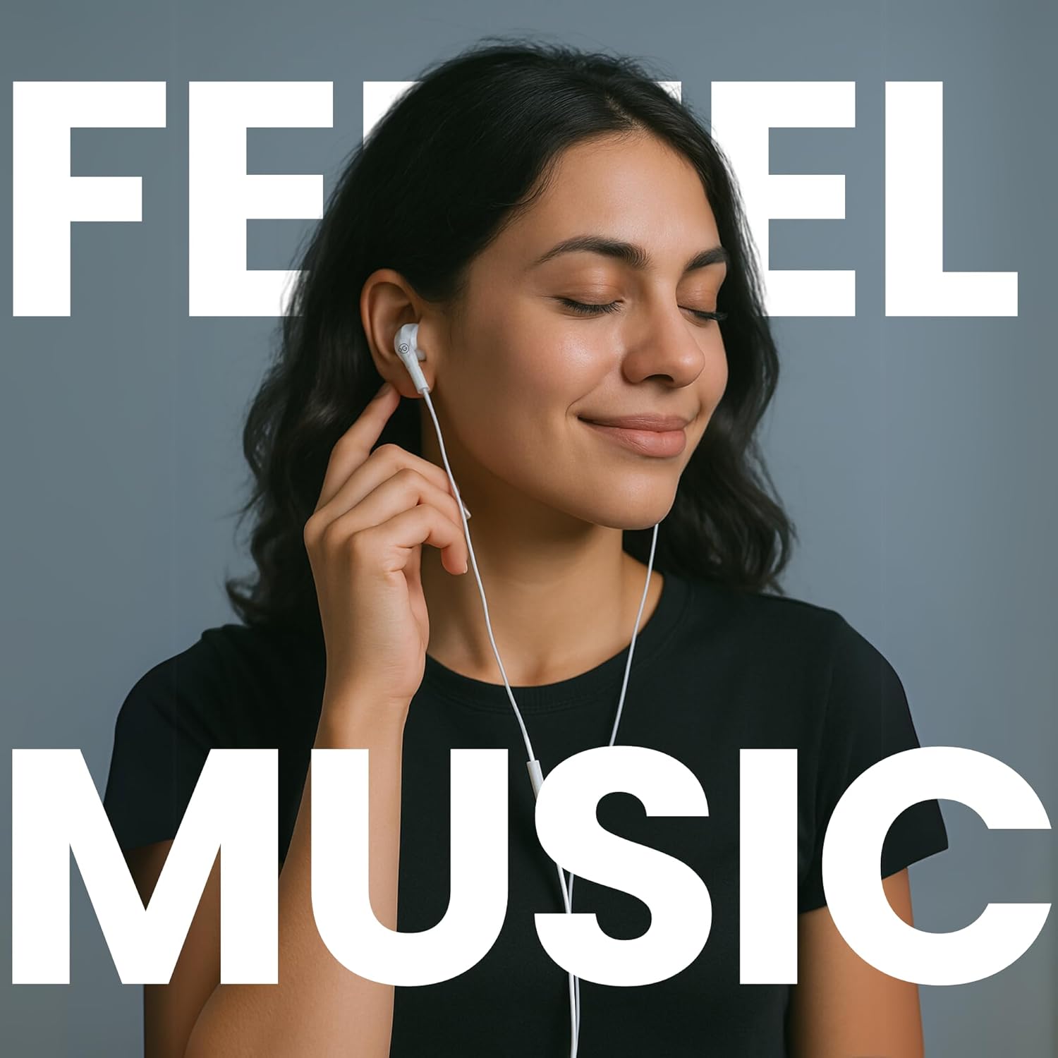 OOGE Beat 1 Wired Earphones with Mic, 3.5mm Jack, Deep Bass, Inline Controls, Lightweight and Comfortable Fit, Earphone Wired with Mic, Ideal for Laptop, Tablet, and Android Devices (White)