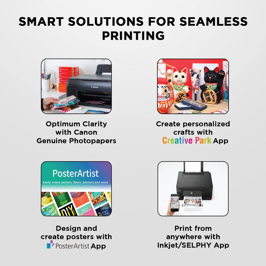 Canon PIXMA MegaTank G3000 All in One WiFi Inktank Colour Printer with 2 Additional Black Ink Bottles for Home and Office