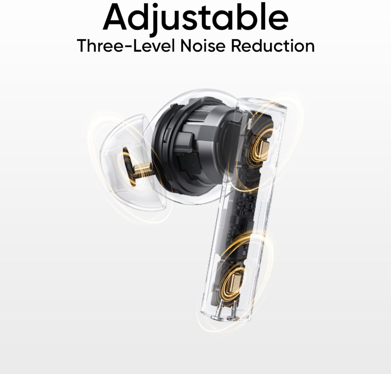 realme Buds T310 Truly Wireless in Ear Earbuds with 46dB Hybrid ANC, 360° Spatial Audio, 12.4mm Dynamic Bass Driver, Upto 40Hrs Battery and Fast Charging (Agile White)