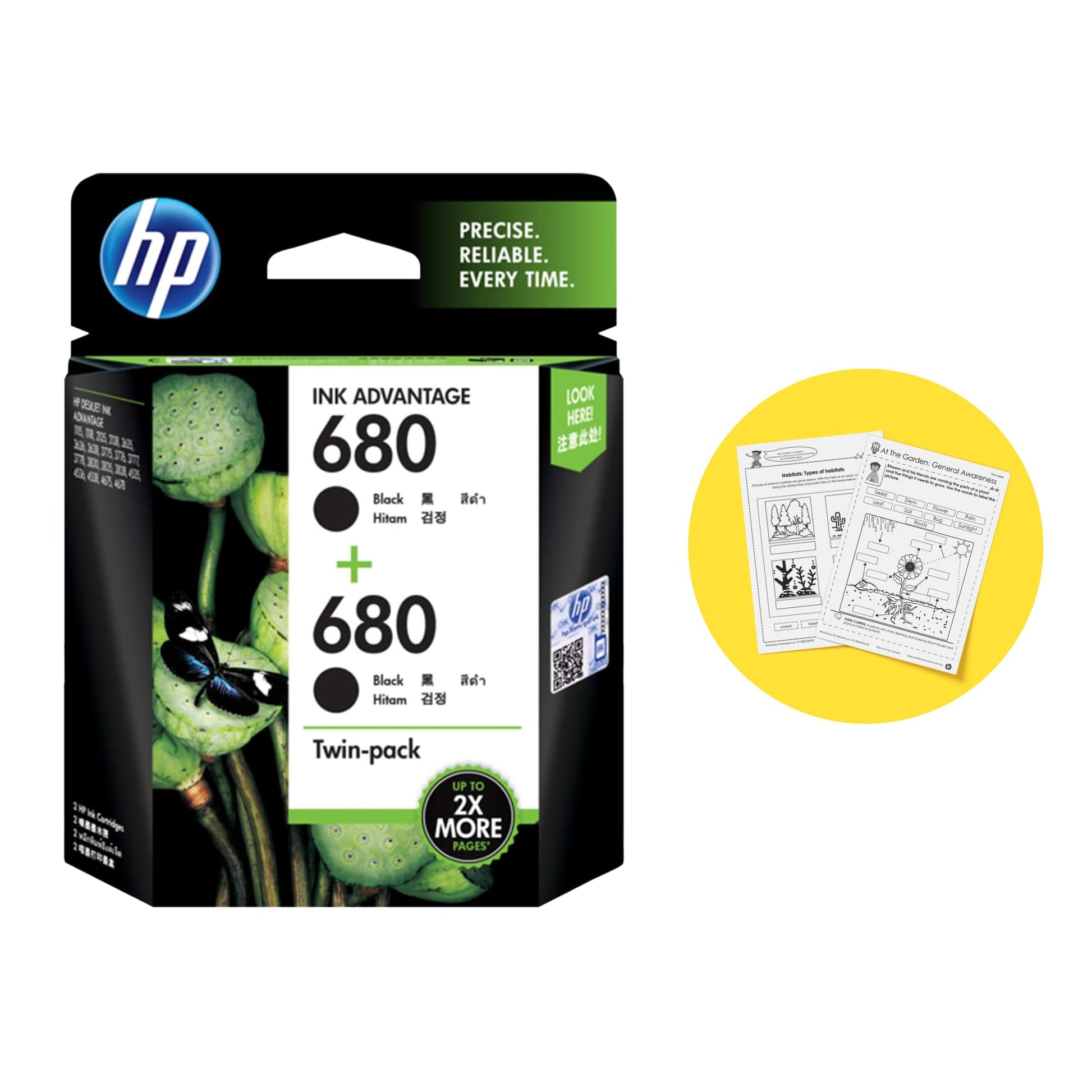 HP 680 Original Ink Advantage Cartridge (Black)