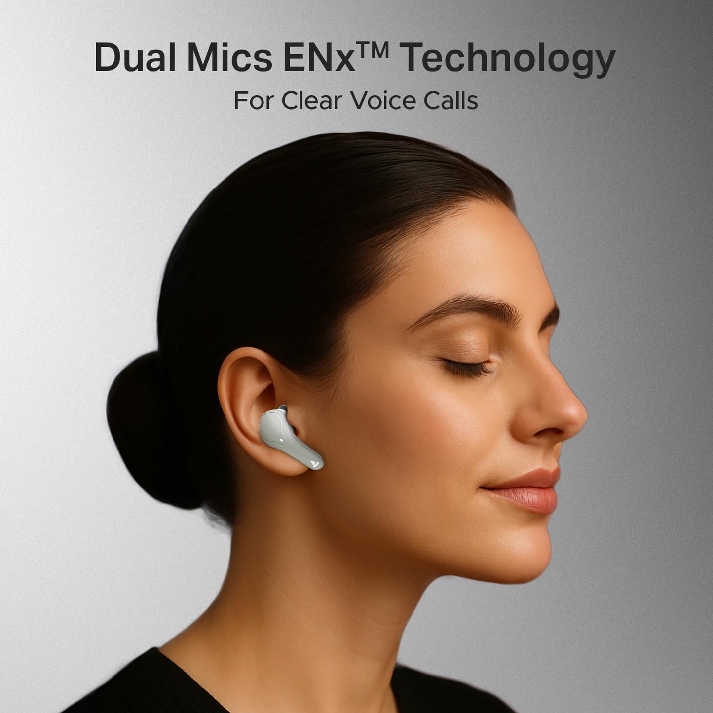 boAt Airdopes Plus 311 (2025 Launch), Glass Design, Dual Mics ENx, Fast Charge, 50 Hrs Battery, Low Latency, IPX4, Bluetooth Earbuds, TWS Ear Buds Wireless Earphones with mic (Ash Grey)