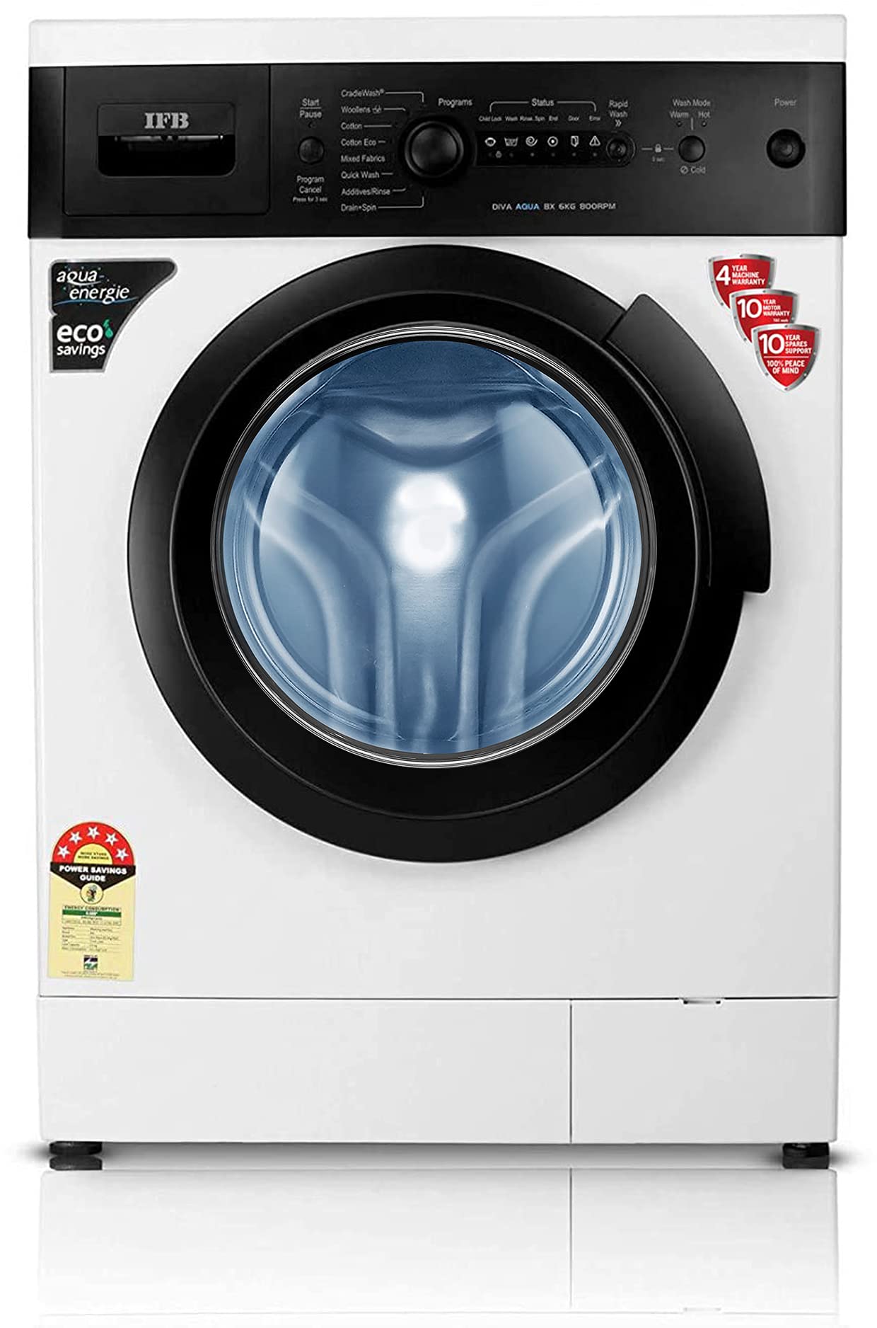 IFB 6 Kg 5 Star Powered by AI with 9 Swirl Wash, Fully Automatic Front Load Washing Machine (DIVA GXN 6010, Steam Refresh Program with Eco Inverter, Grey)