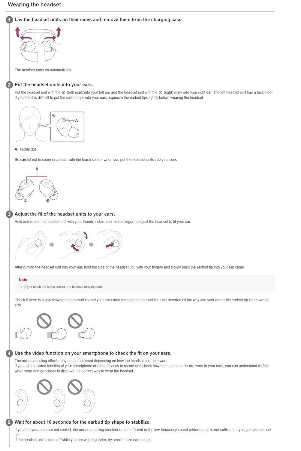 Sony WF-1000XM5 Active Noise Cancelling Wireless Bluetooth in Ear Earbuds with Mic, Up to 36 Hours Battery Life - Black