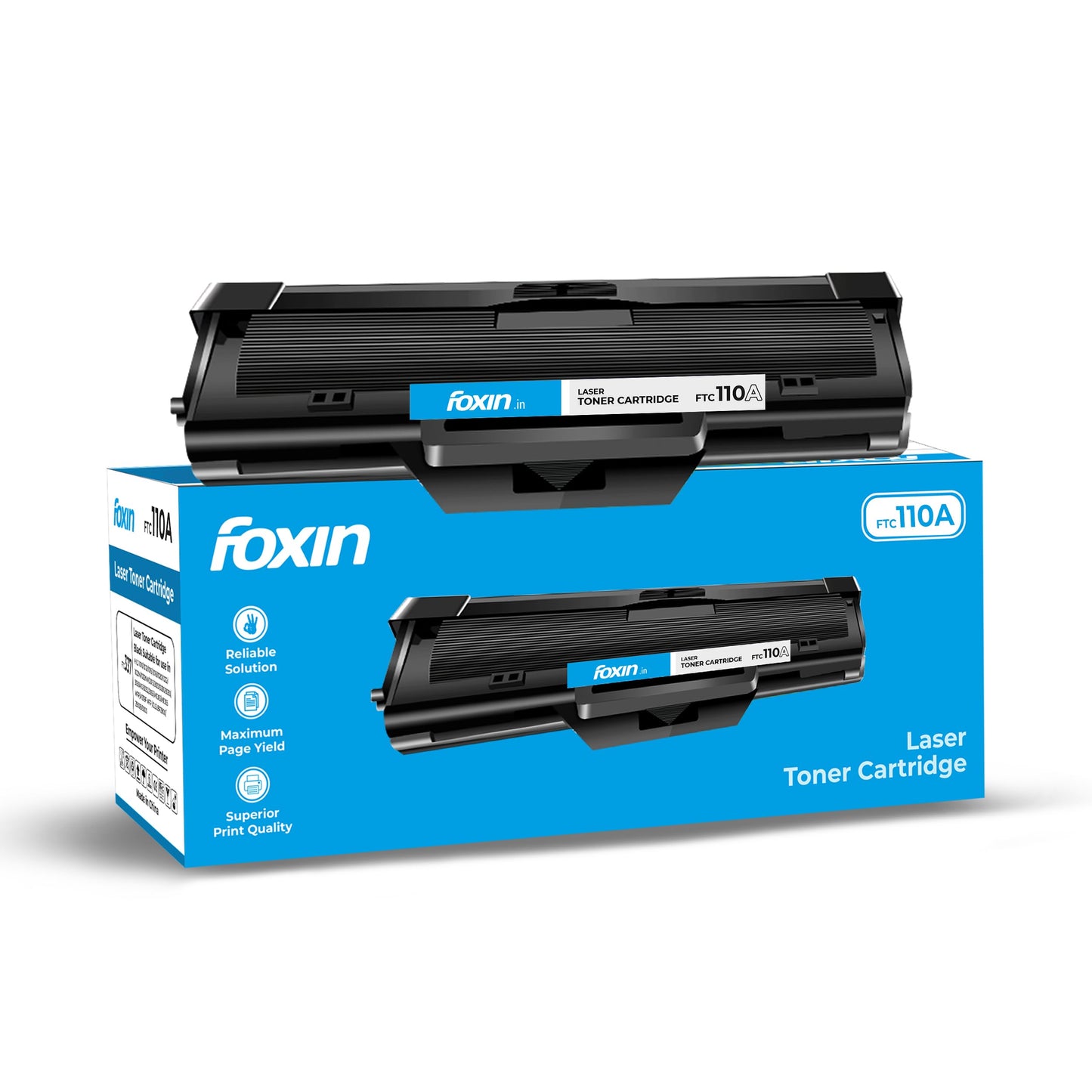 FOXIN FTC 88A/CC388A Black Laser Toner Cartridge Compatible for HP Laserjet Printer M1136, MFP, P1007, P1106, P1108, P1008, M1213nf, MFP, M126nw MFP, M1218nfs, M128fw MFP, M128fn , MFP, M226DW, M226DN