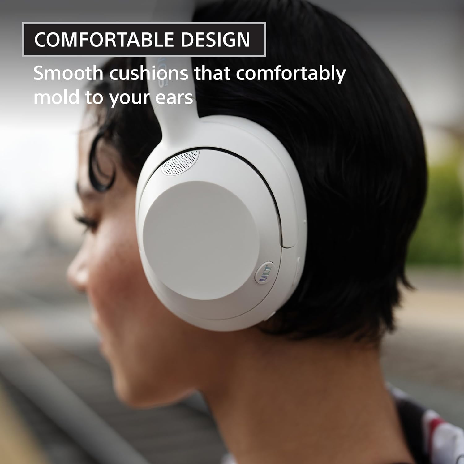 Sony ULT Wear WH-ULT900N Noise Cancellation Wireless Bluetooth Over Ear Headphones with Massive Bass, Up to 50Hrs Battery-Black