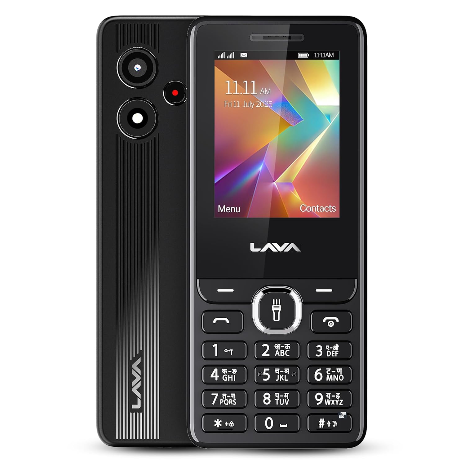 Lava A2 Smart (2025) Dual SIM Keypad Mobile with 2.4'' Big Display | UPI Support, 1200mAh Battery | BT Feature | Camera | Auto Call Recording | and 9 Regional Languages - Black