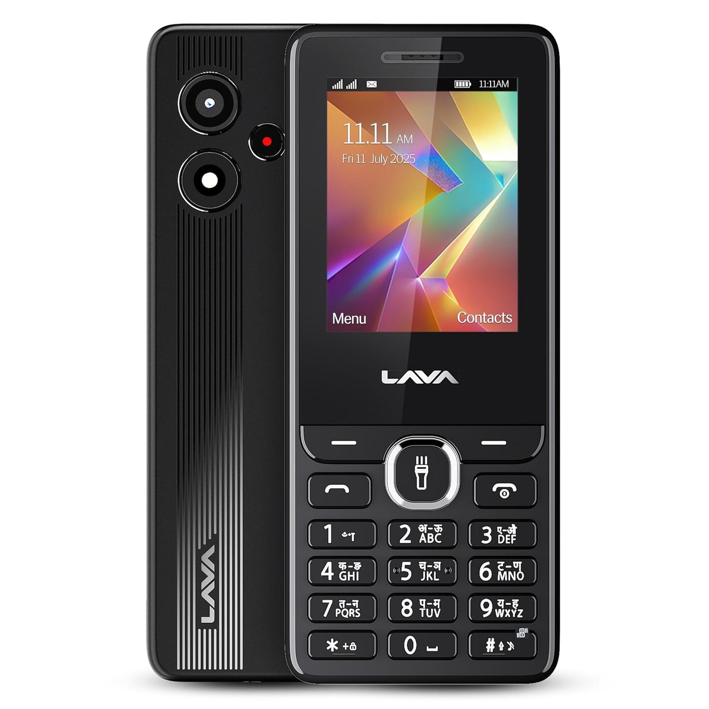 Lava A2 Smart (2025) Dual SIM Keypad Mobile with 2.4'' Big Display | UPI Support, 1200mAh Battery | BT Feature | Camera | Auto Call Recording | and 9 Regional Languages - Black
