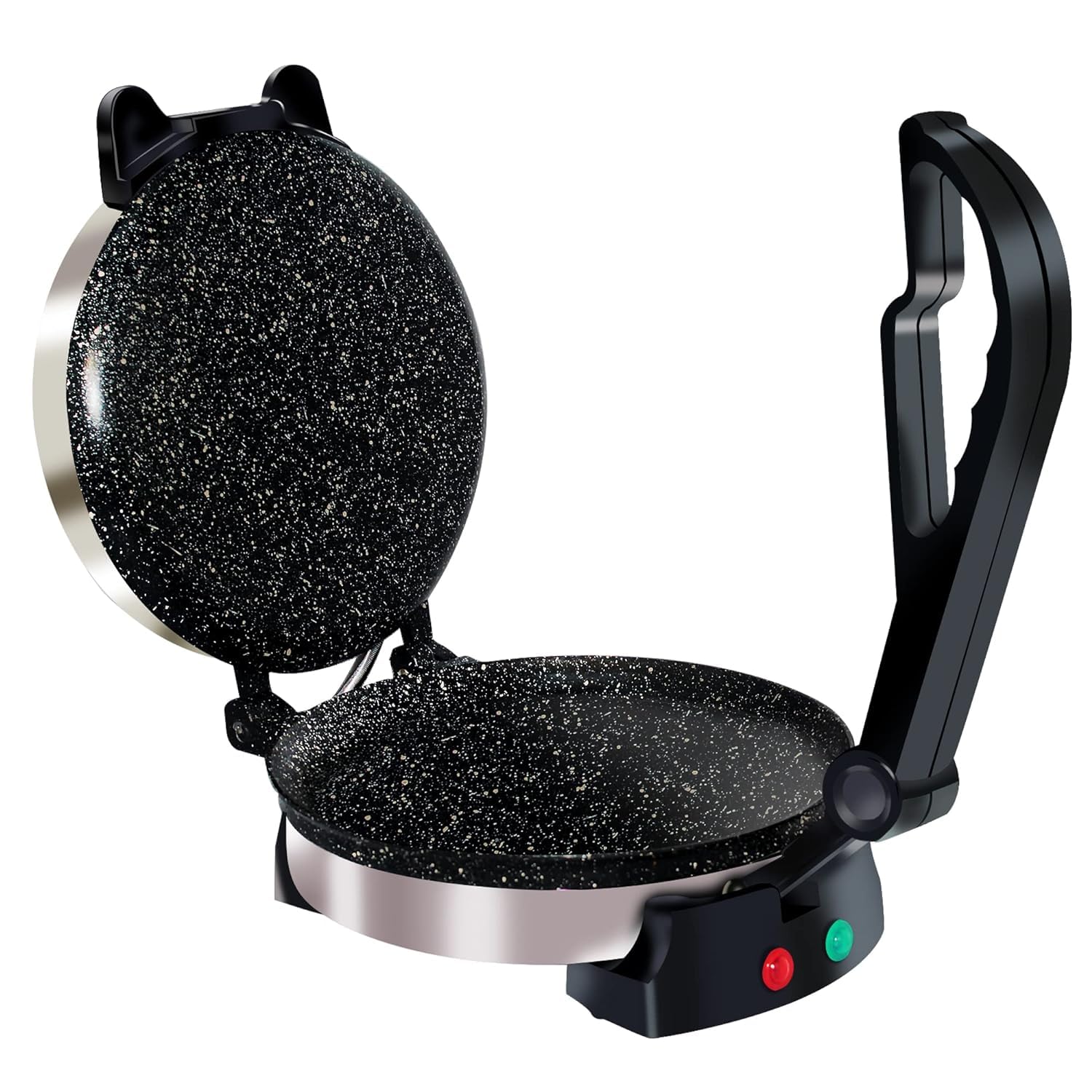 Libra Roti Maker Machine - Electric Roti Maker with Non-Stick 8.5inch Plates and Durable Handle, Auto Temperature Control Chapati Maker Machine with Indicator Lights, 950 Watts, Silver