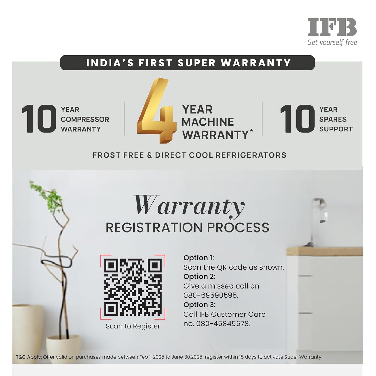 IFB 187L 2 Star Direct-Cool Single Door Refrigerator (IFBDC-2132NCSE, Blue) Extraordinary Storage with Humidity Controller