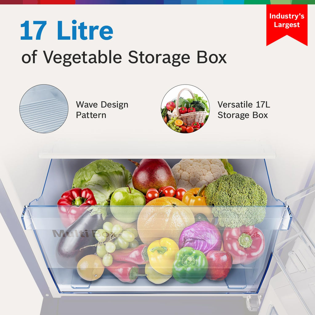 Bosch 187 L, 3 Star, Direct Cool Single Door Refrigerator (CST18B23NI, 2.5X Faster Cooling, 18 Hour Cooling Retention, Cool Bottle Zone, Feather Wine)