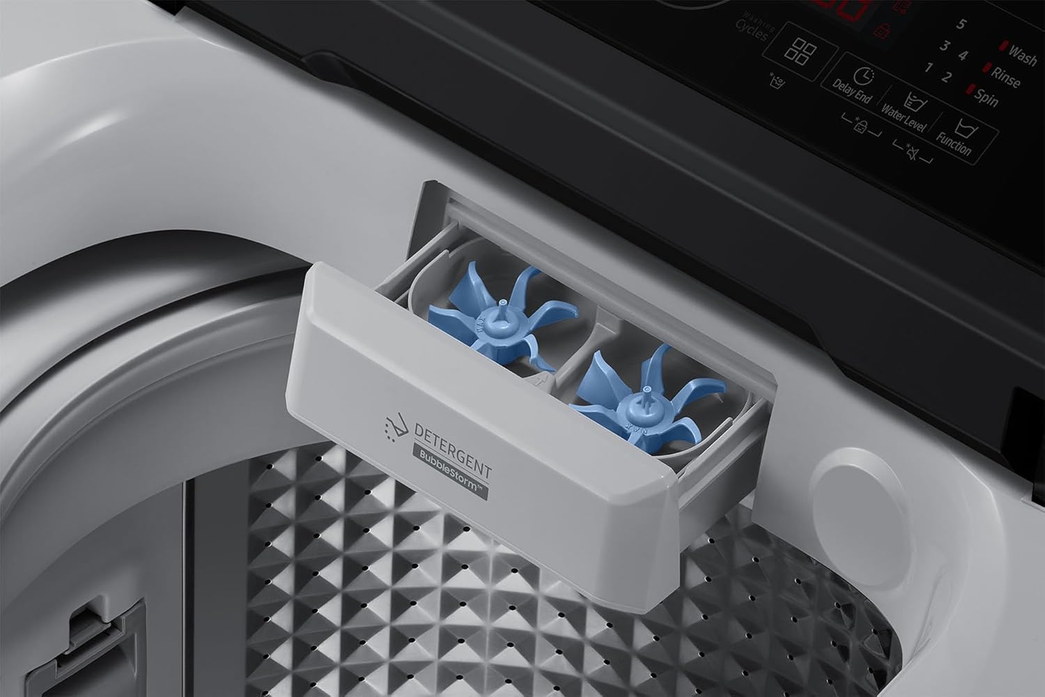 Samsung 7 kg, Eco Bubble Technology, Digital Inverter Motor, Soft Closing Door, Fully-Automatic Top Load Washing Machine (WA70BG4441YYTL, Lavender Gray)