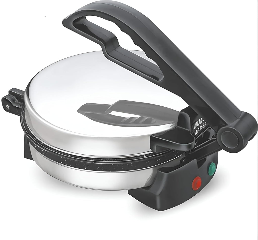 ISILER Multi Maker 950W Electric Automatic With 8.5 Inch Cooking Plate | Complete Roti/Chapati/Khakra Maker for Home | Super Smooth Non-Stick Coating | Cool Touch Handle | Fast Heating