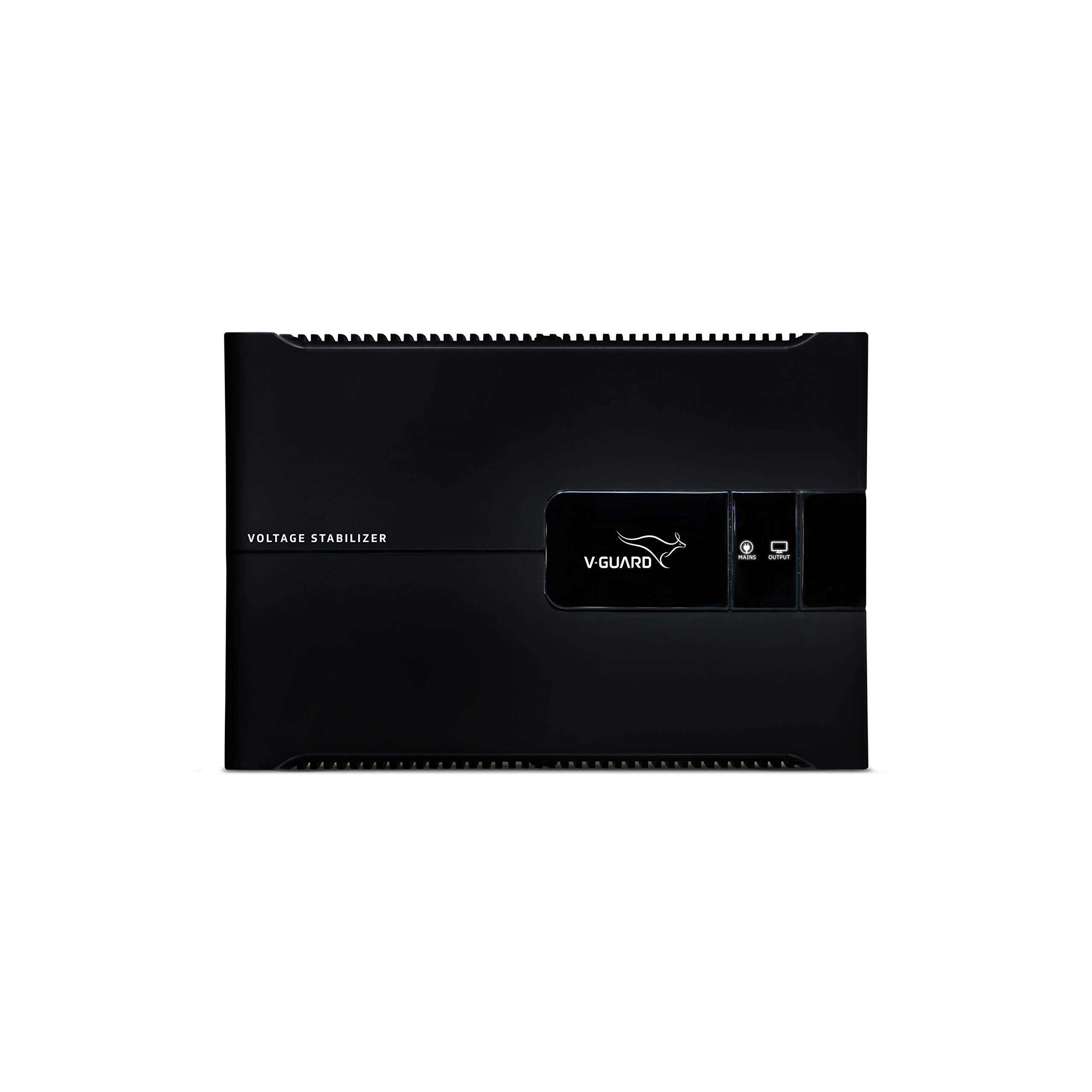 V-Guard Voltino Grand Digi Plus TV Stabilizer | Applicable for Smart TVs up to 203 cm (80'') + Set Top Box,Home Theatre/Gaming Console| 4 A Capacity | Dual Seven Segment Digital Display | Black