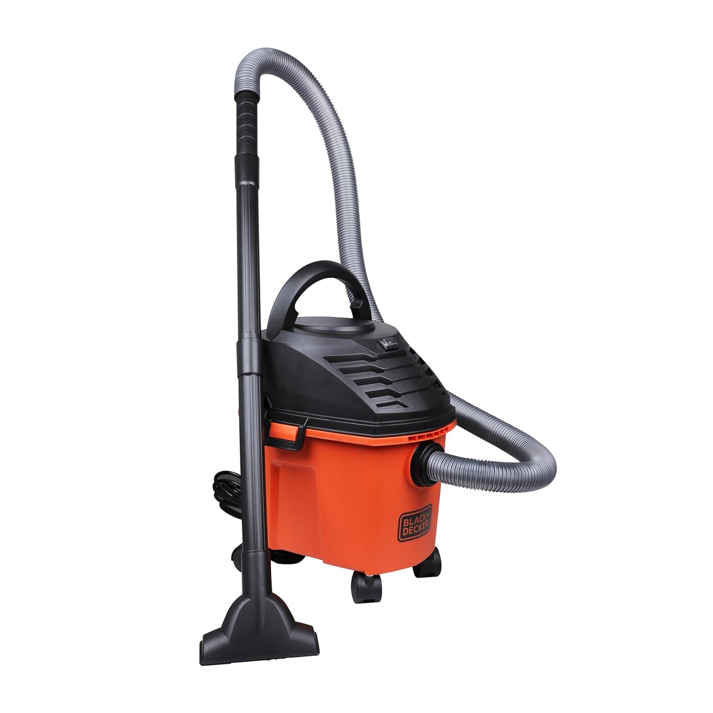 BLACK+DECKER BDWD08-B1 Wet and Dry Vacuum Cleaner with Cannister Body, 1000 W, Powerful Suction, 8L Capacity, 220V Vacuum Cleaner for Home Use, 1 Year Manufacturer Warranty(Red/Black)