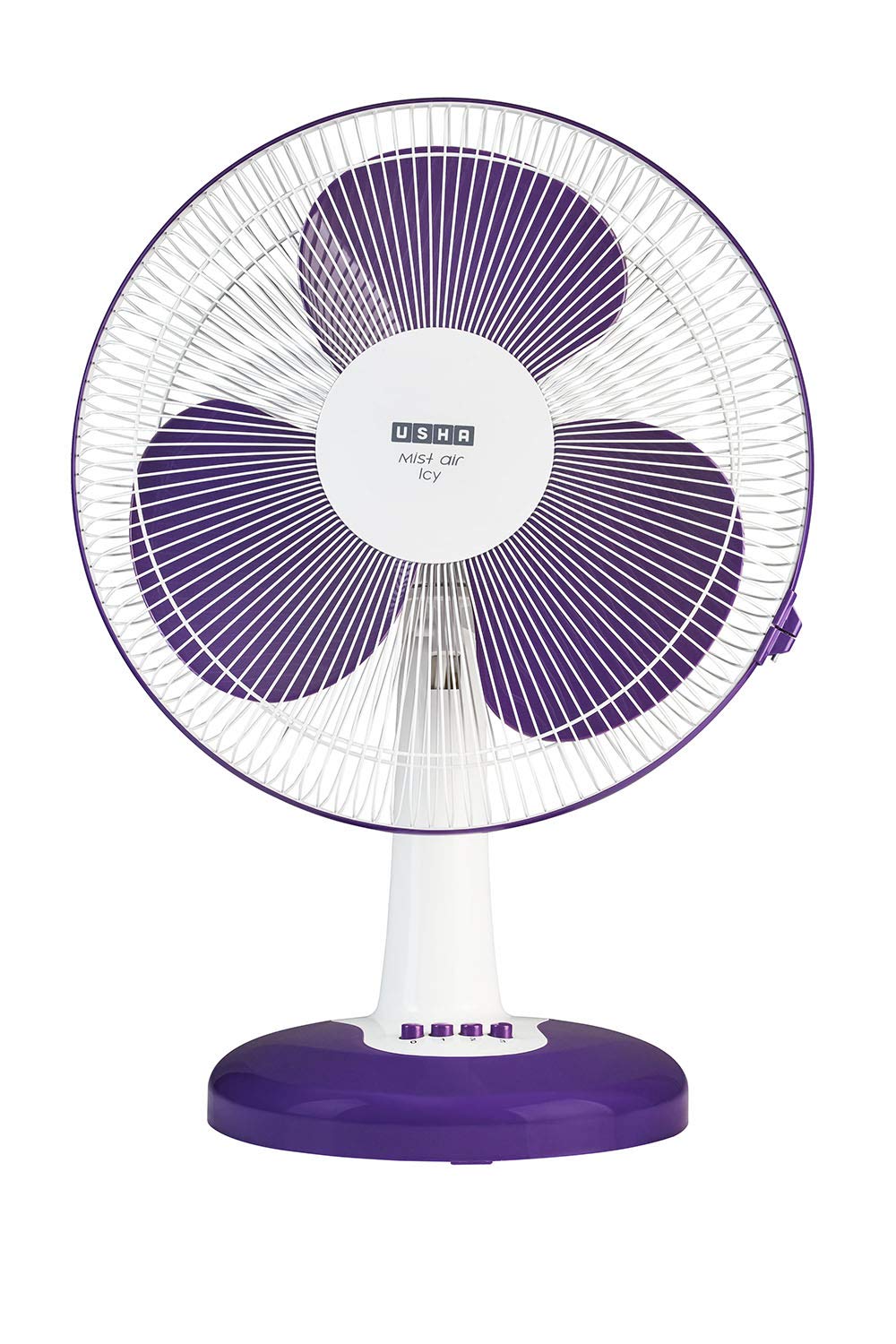 USHA Maxx Air Ultra Table Fan | 400MM Sweep Size | 1350_RPM | Aerodynamic Blade Design for High Air Delivery | Corrosion Protection with Plastic Blades | 3 Speed Settings | Light Blue