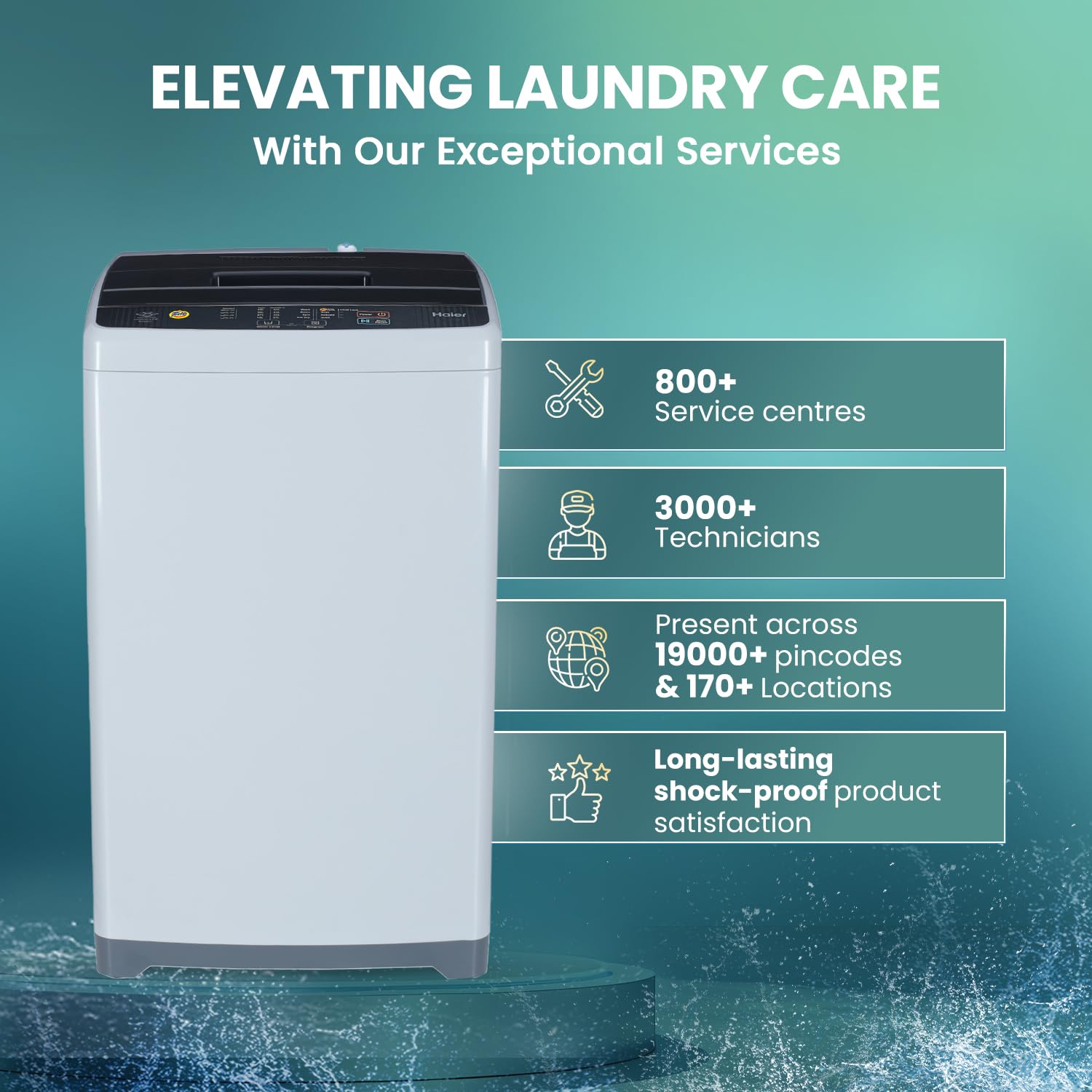 Haier 7 Kg 5 Star Fully Automatic Top Load Washing Machine with Oceanus Wave Drum, Magic Filter, 8 Wash Programs (HWM70-AE, Moonlight Silver, Stainless Steel Drum, 15 Mins Quick Wash)