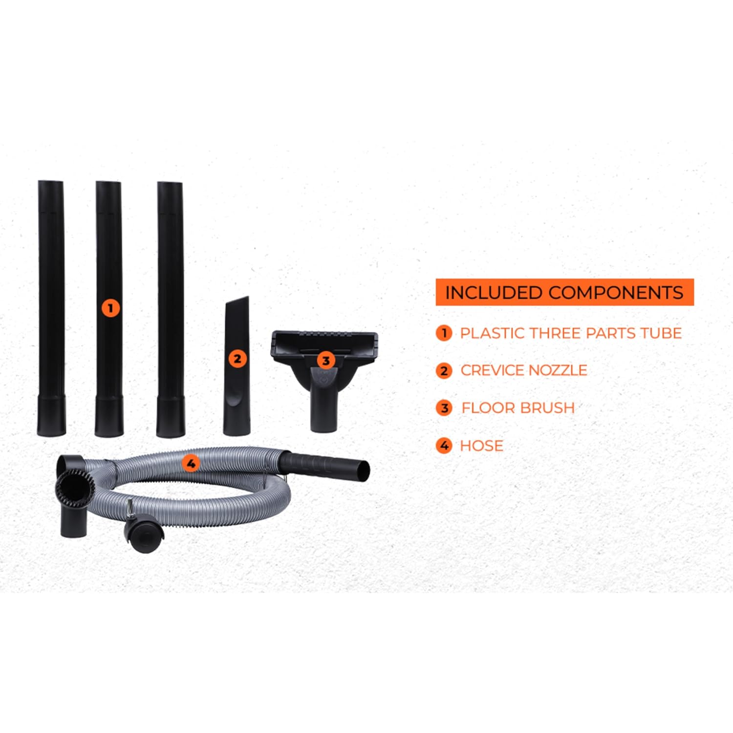 BLACK+DECKER BDWD08-B1 Wet and Dry Vacuum Cleaner with Cannister Body, 1000 W, Powerful Suction, 8L Capacity, 220V Vacuum Cleaner for Home Use, 1 Year Manufacturer Warranty(Red/Black)