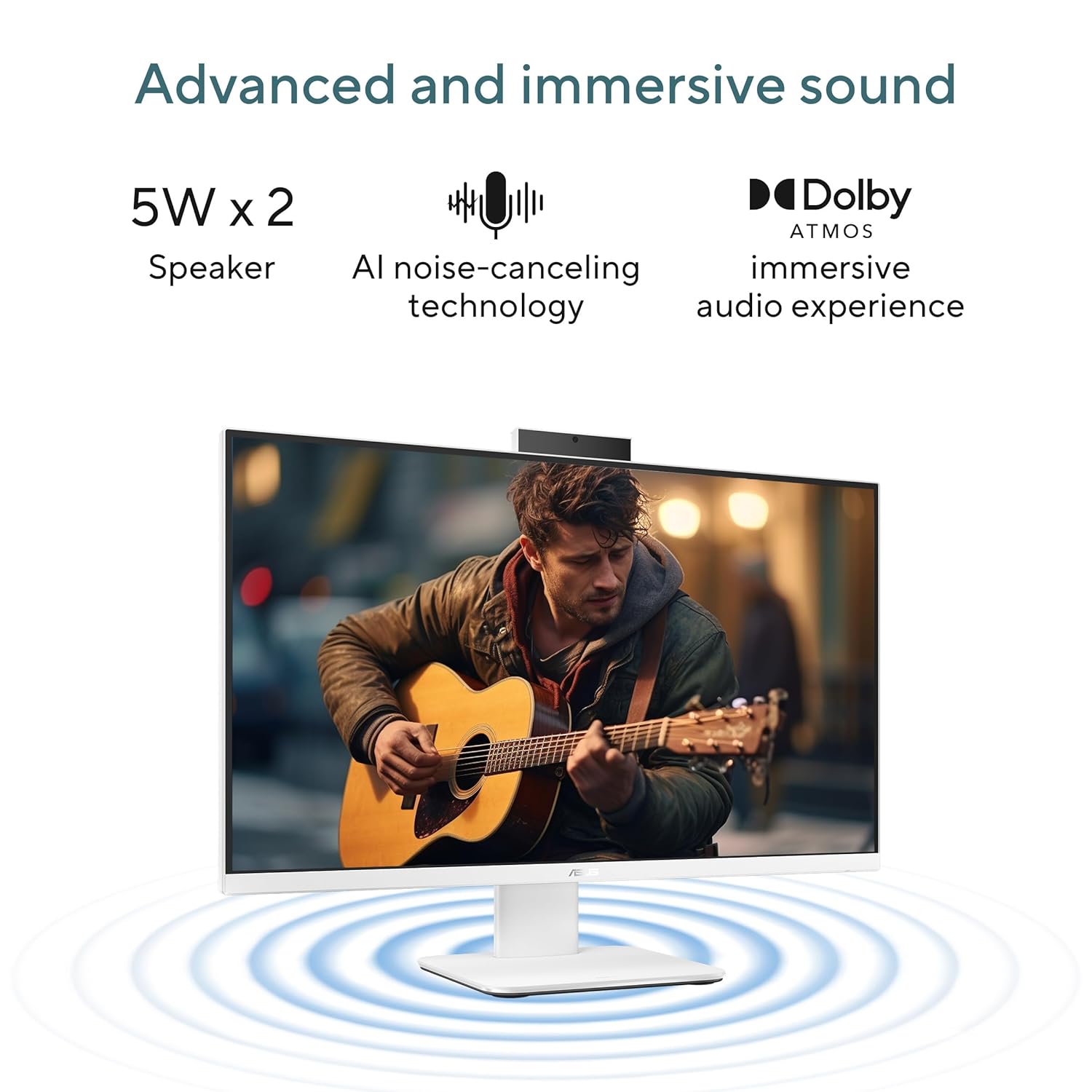 ASUS AiO V470,13th Gen Intel Core i3-1315U, 27" FHD,100Hz,All-in-One PC(16GB RAM/512GB SSD/Windows 11/Office 24/Retractable Camera/Wireless Keyboard & Mouse/M365 Basic (1Year)*) V470VAB-KWPE002WS