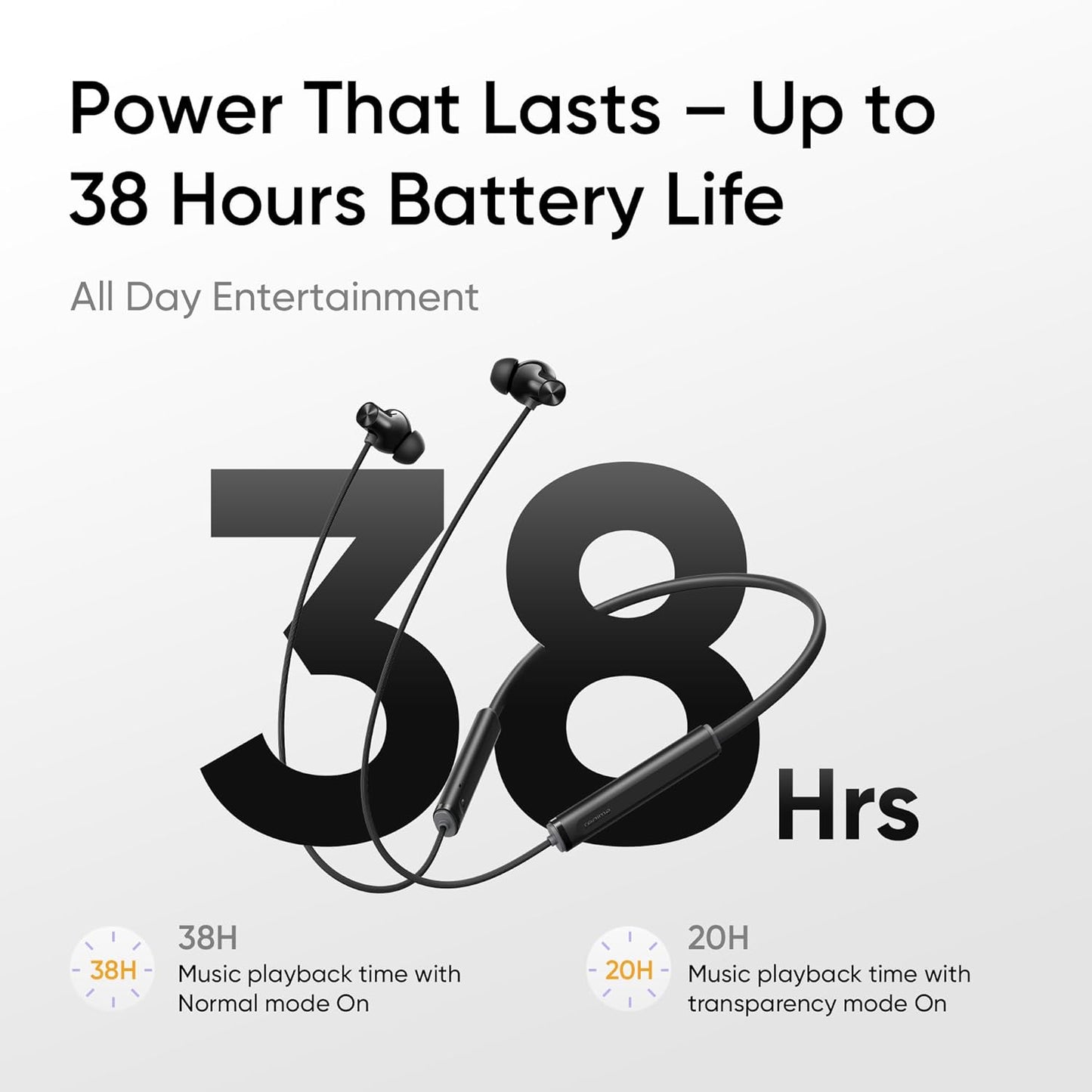 realme Buds Wireless 5 ANC in Ear Bluetooth Headphones,50dB ANC, 13.6mm Dynamic Bass Driver,360° Spatial Audio,45ms Low Latency,Upto 38hrs Playback,IP55 Rating,Dual Device Connection (Midnight Black)