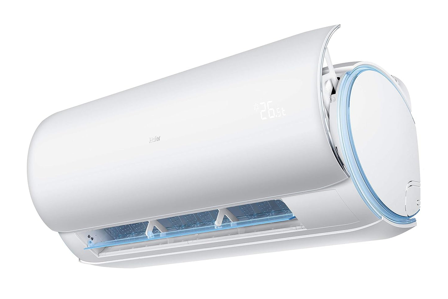 Haier 1.6 Ton 3 Star DC Inverter AC(100% Grooved Copper, Triple Inverter Plus Technology, 60 degree Cooling at Extreme Temperature, HSU19DW3(DCINV), White body)