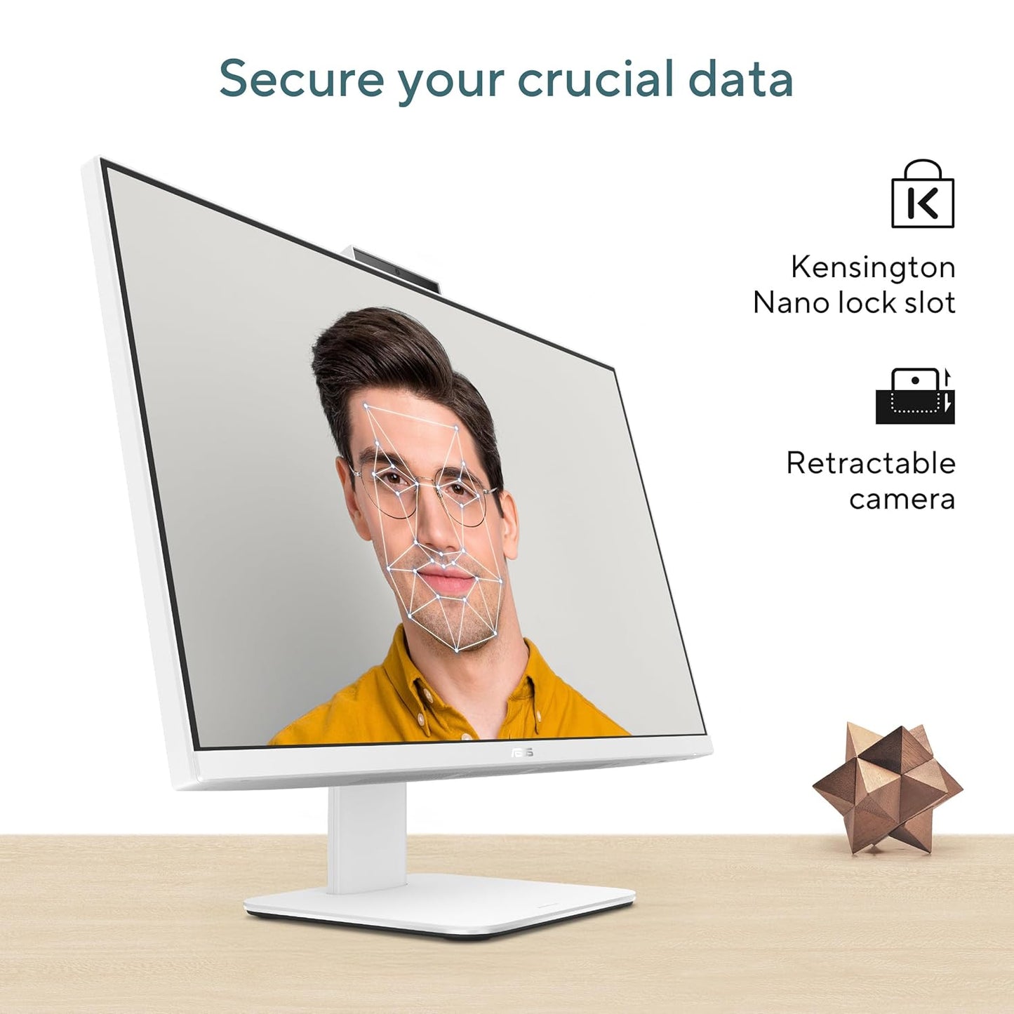 ASUS AiO V470,13th Gen Intel Core i3-1315U, 27" FHD,100Hz,All-in-One PC(16GB RAM/512GB SSD/Windows 11/Office 24/Retractable Camera/Wireless Keyboard & Mouse/M365 Basic (1Year)*) V470VAB-KWPE002WS