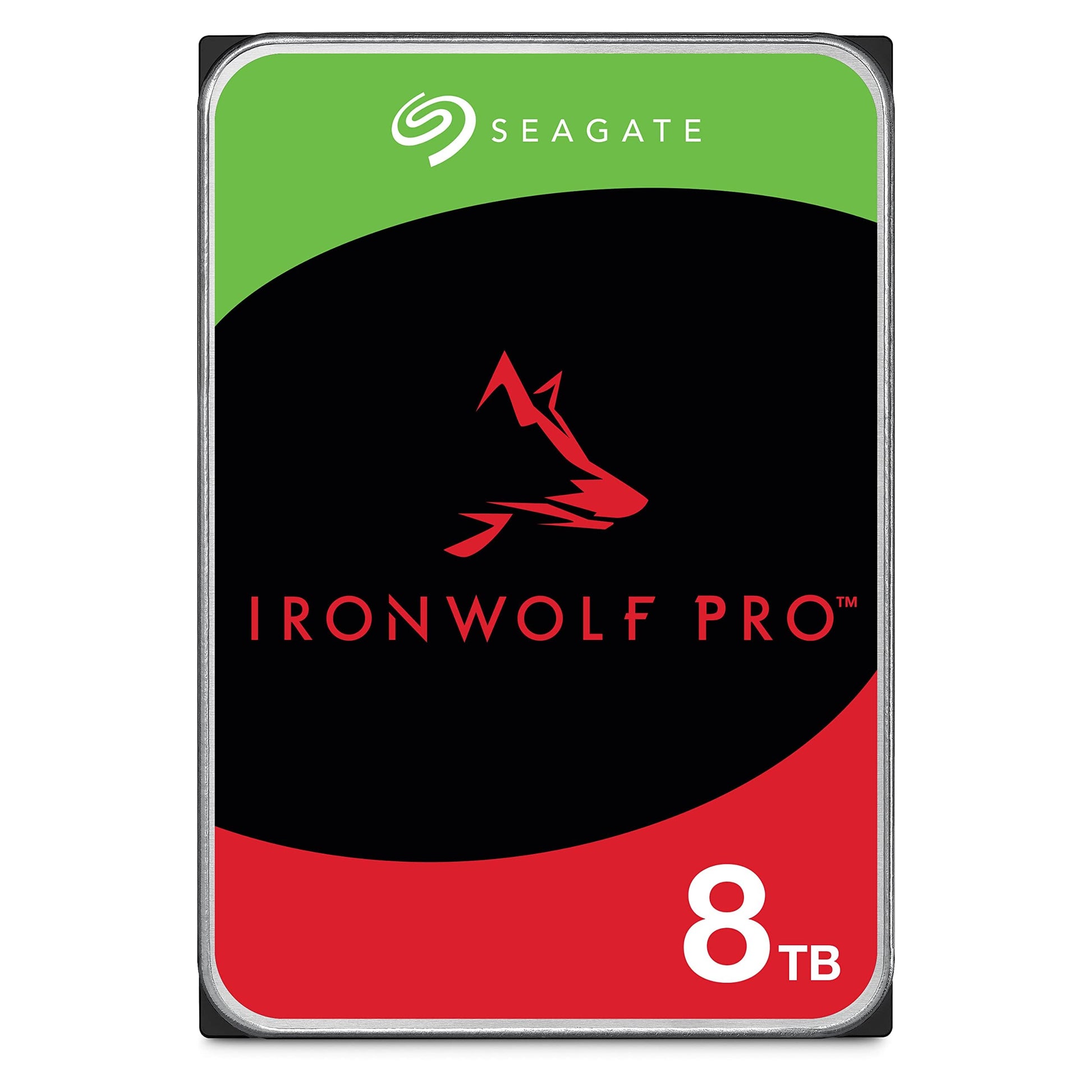 Seagate IronWolf Pro 8TB, Enterprise HDD Internal NAS, CMR, SATA to 6Gb/s, 7200RPM, 256MB Cache for RAID Network-Attached Storage, Rescue Services, Open-Easy Package (ST8000NTZ01)