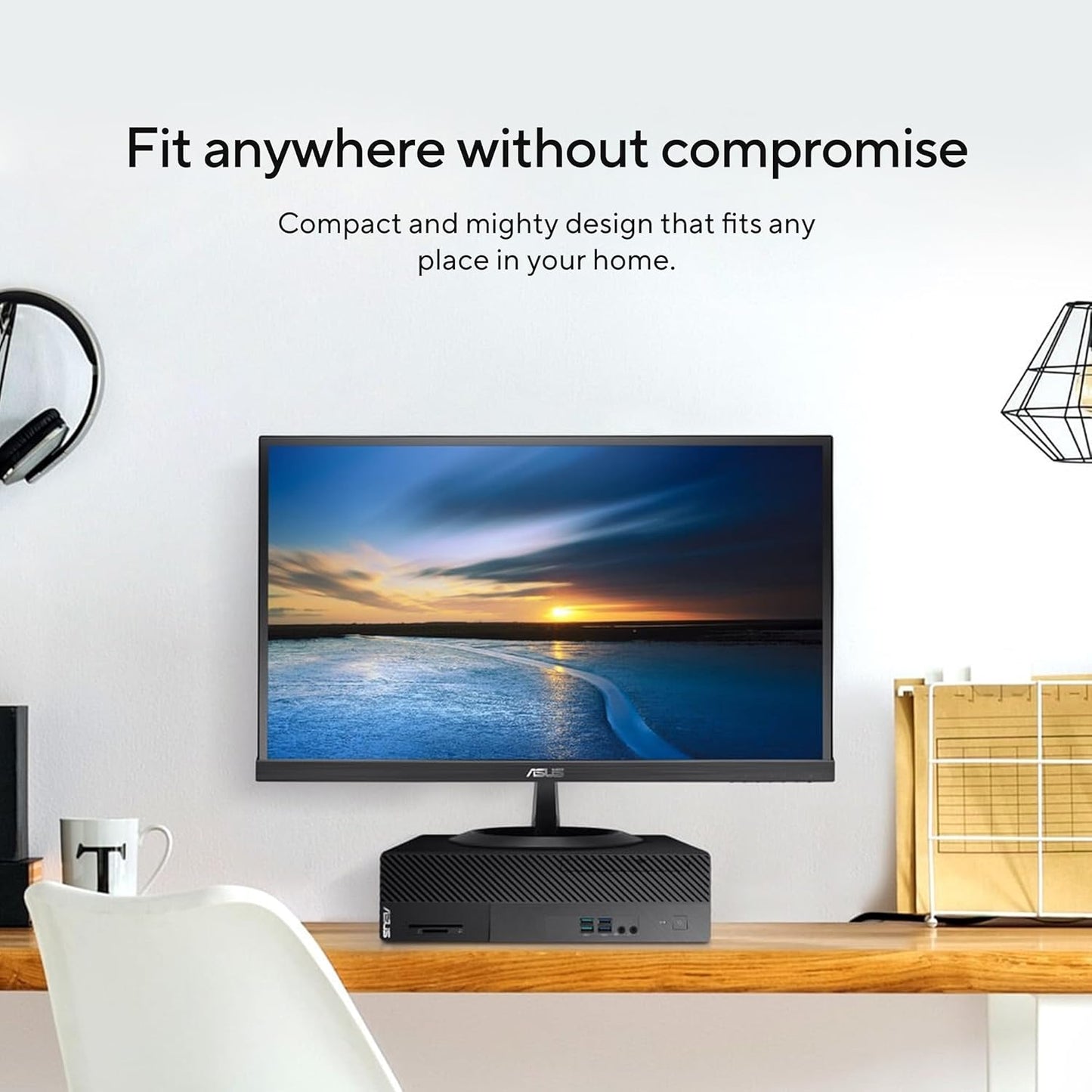 ASUS S500SE, Intel Core i5-14400 Processor 2.5GHz (20M Cache, up to 4.7GHz, 10 cores), Tower PC (8GB RAM/512GB SSD/Windows 11/Office Home/with Wired Keyboard & Mouse/Gray/5 Kg), S500SER-514400009WS