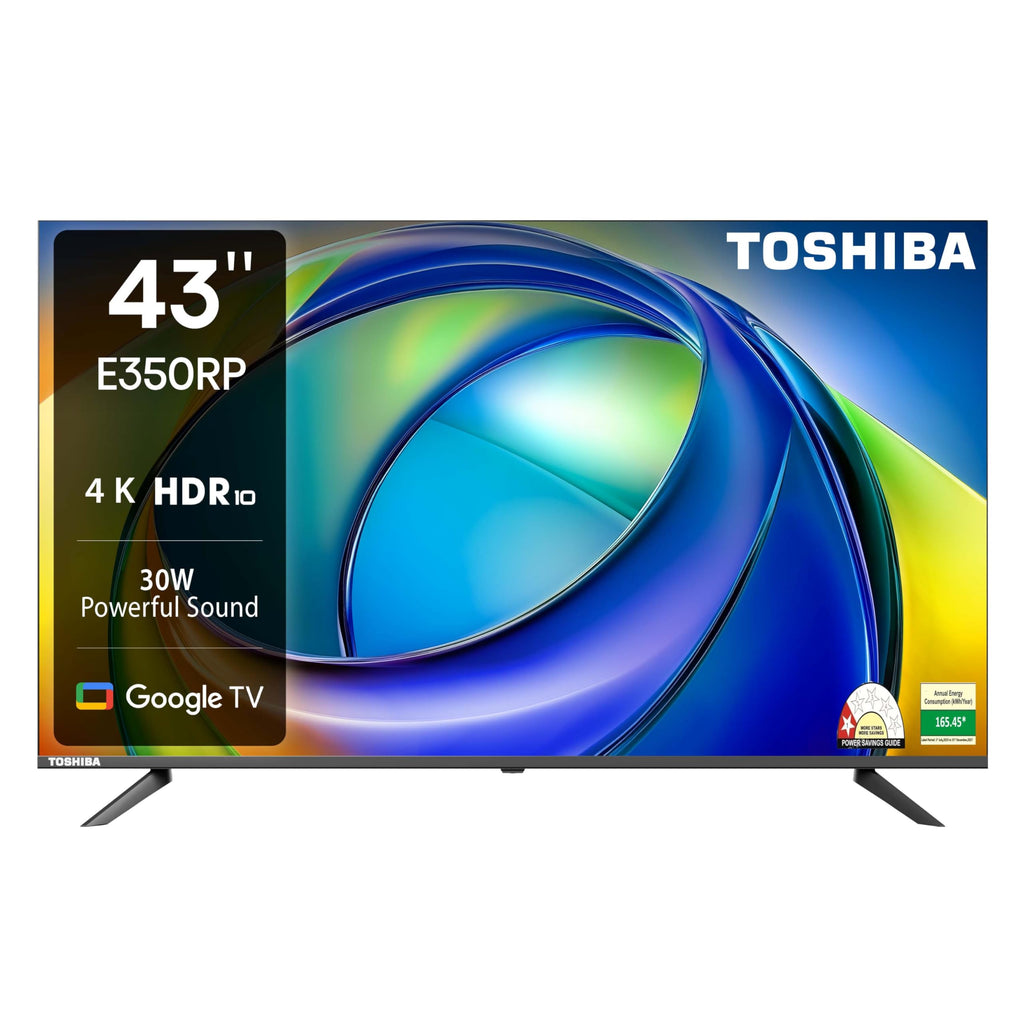 TOSHIBA 139 cm (55 inches) C350NP Series 4K Ultra HD Smart LED Google TV 55C350NP (Black)