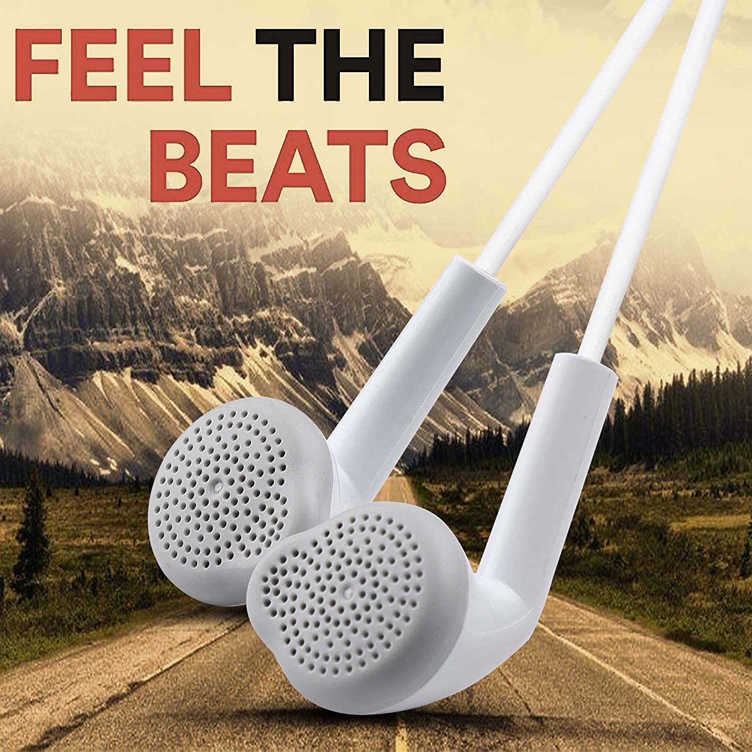 Original-Galaxy Wired Earphones for All Samsung Smartphones with Mic | Pure Bass Sound | One Button Multi-Functional Remote | Comfort fit | 6 Months Warranty (White)