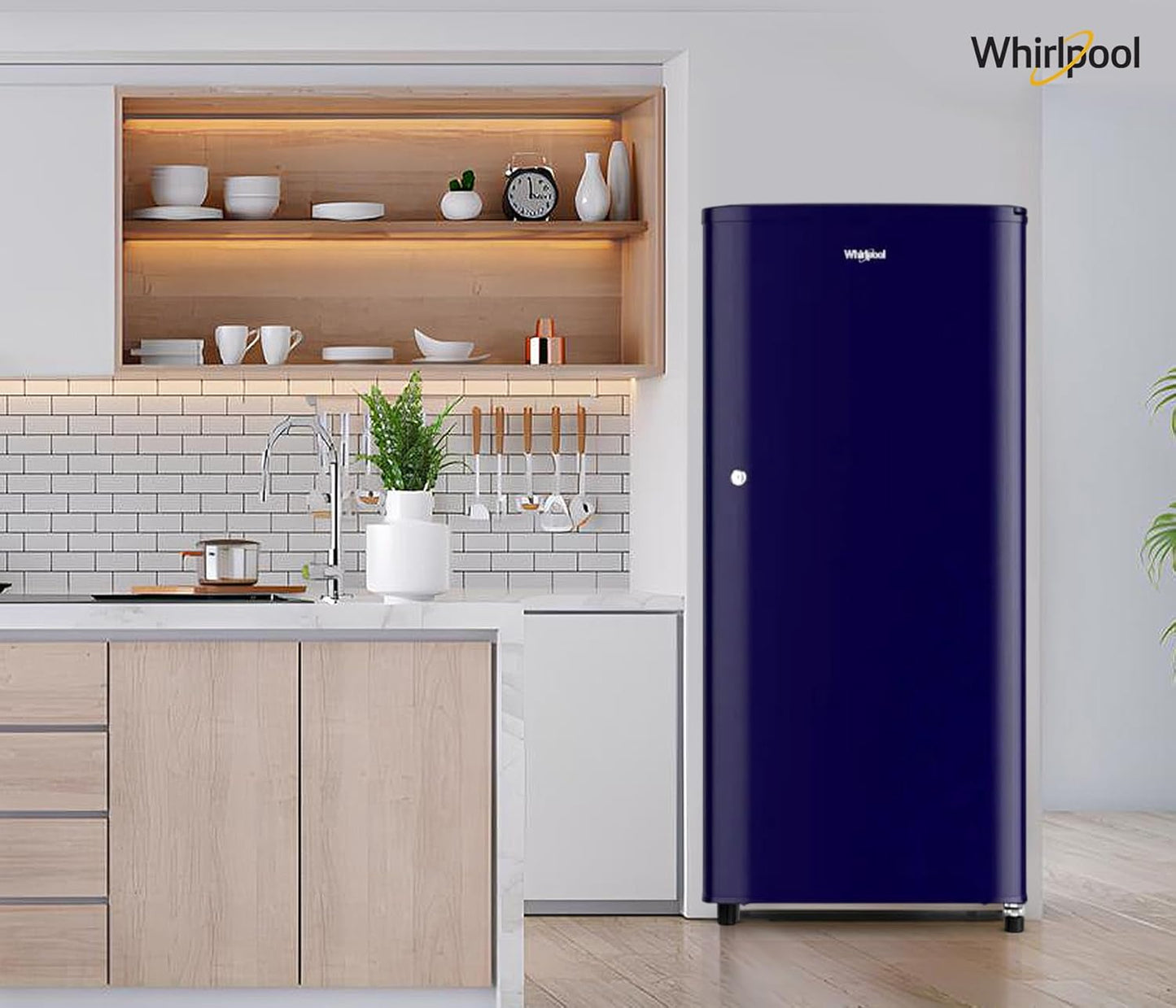 Whirlpool 184 L 2 Star Direct-Cool Single Door Refrigerator (205 WDE CLS 2S SAPPHIRE BLUE-Z, Blue,2023 Model)