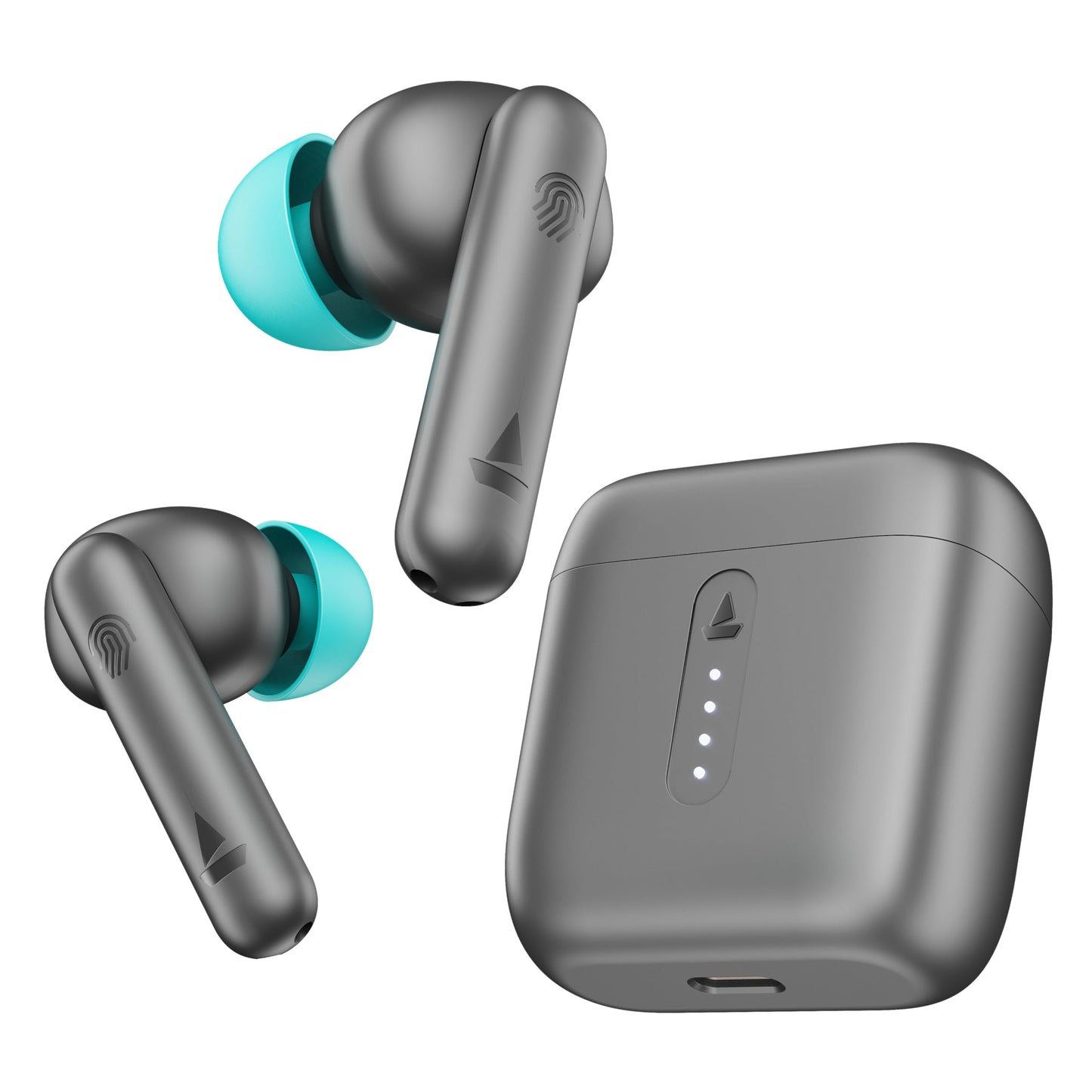 boAt Airdopes 141 Pro Buds, 13mm Drivers, Metallic Finish, 60HRS Battery, 4Mics ENx, Fast Charge, IPX5, v5.3 Bluetooth TWS in Ear Earbuds Wireless Earphones with mic (Obsidian Black)