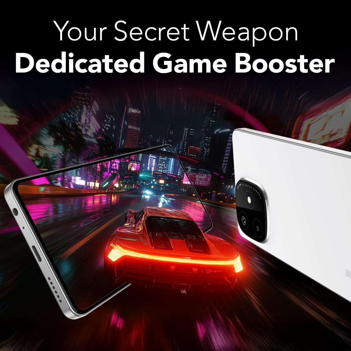 Lava Play Ultra 5G (Arctic Frost, 6+6*GB RAM, 128GB Storage)|MTK D7300 Processor-700K+ Antutu| 6.67" FHD+AMOLED Display | 64MP Camera | UFS 3.1 Storage | 5000mAh Battery-33W fast charging | IP64 Rated