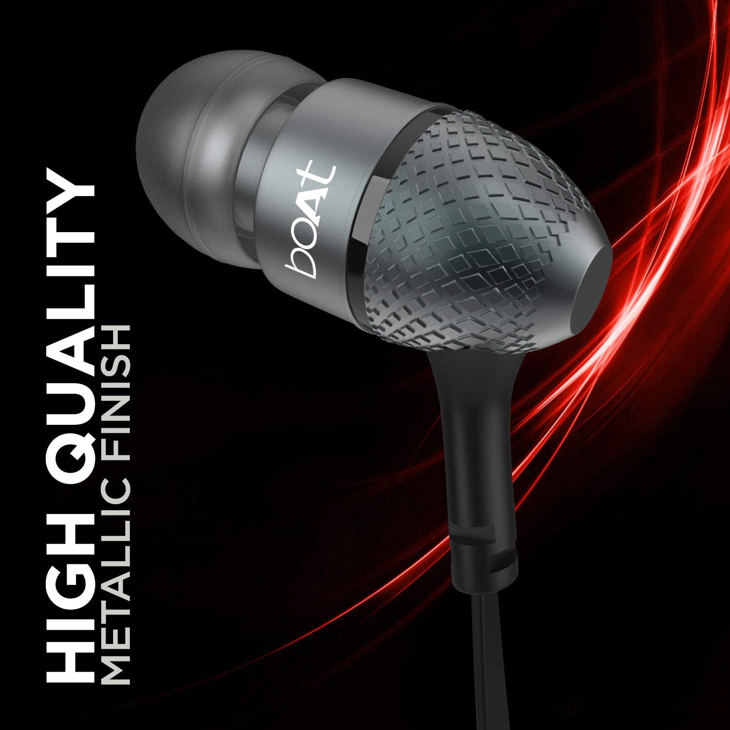 Boat BassHeads 225 in-Ear Super Extra Bass Headphones (Black)