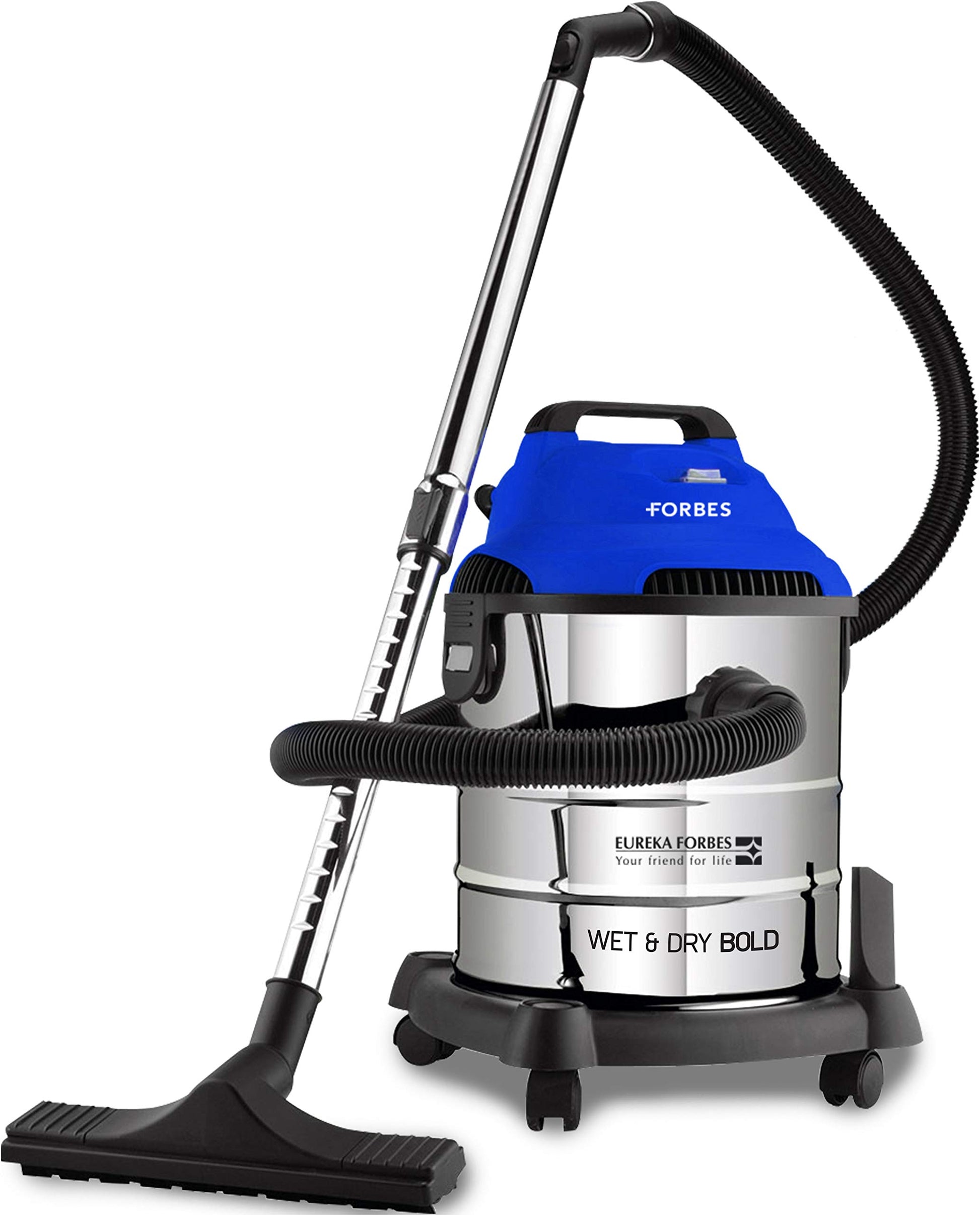 Eureka Forbes Ultimo Wet & Dry 1400 Watts, 20 KPa High Power Suction Vacuum Cleaner | Blower Function | 20 litres Tank Capacity | Stainless Steel Body | 7 Accessories | Lightweight | 1 Year Warranty