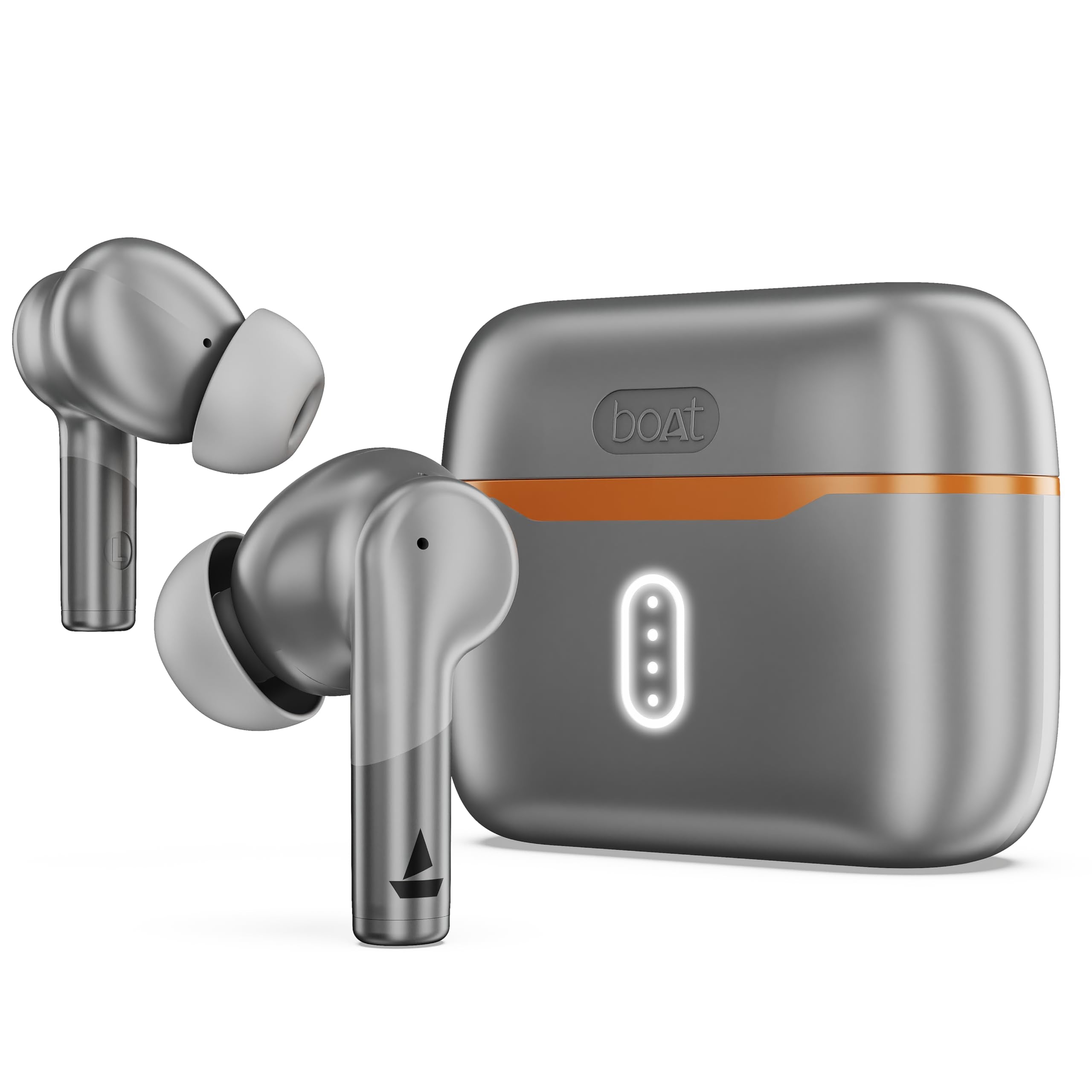 boAt Airdopes 141/8, Low Latency, ENx Tech, 42HRS Battery, Fast Charge, IWP, IPX4, v5.1 Bluetooth Earbuds, TWS Ear Buds Wireless Earphones with mic (Bold Black)