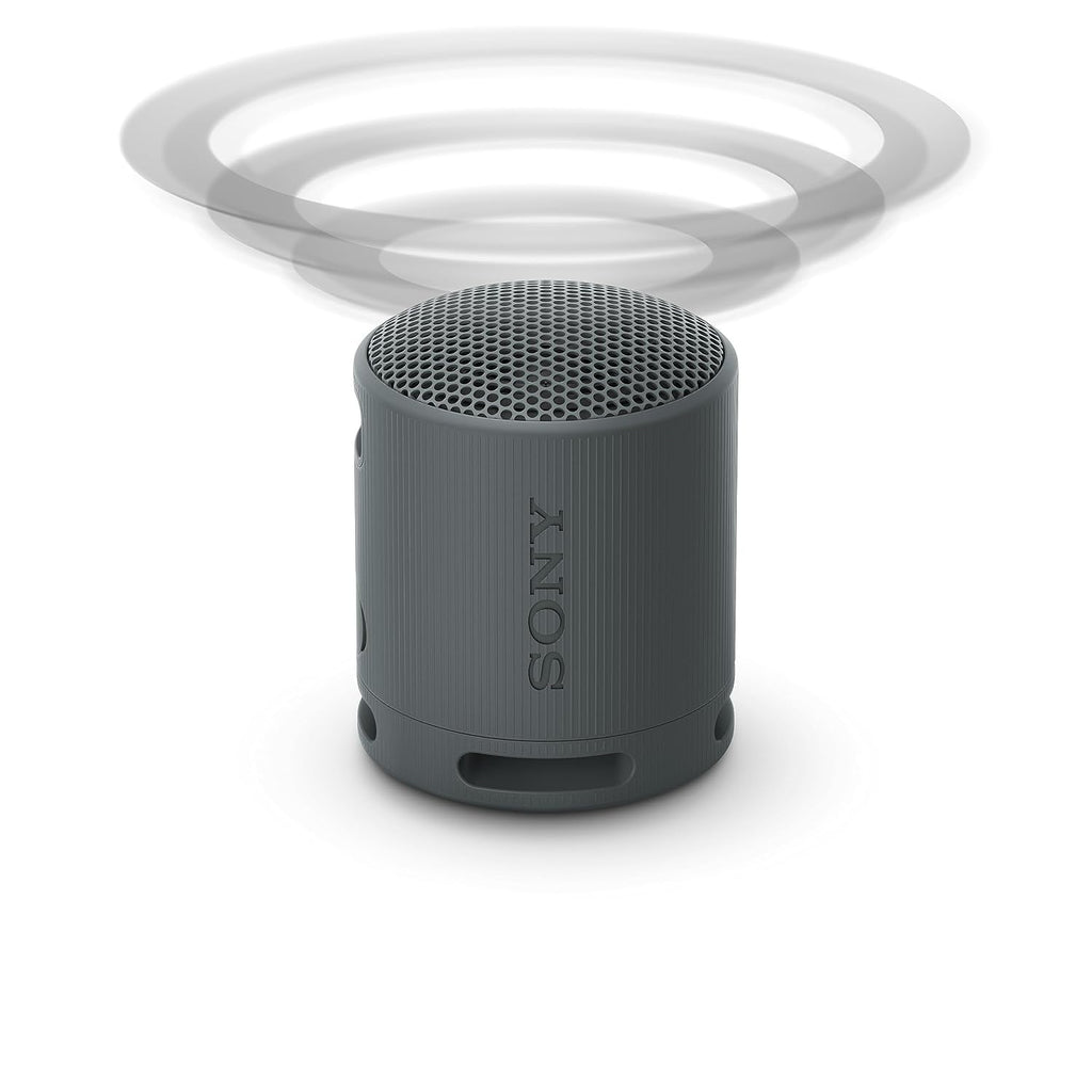 Sony SRS-XB100 Wireless Bluetooth Portable Lightweight Super-Compact Travel Speaker, Extra-Durable IP67 Waterproof & Dustproof, 16 Hrs Batt, Versatile Strap, Extra Bass & Hands-Free Calling-Black