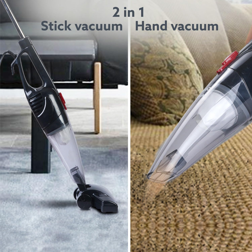 AGARO Regal Plus Upright Vacuum Cleaner, 2-in-1, Handheld & Stick, Dry Vacuuming, for Home Use, 800 Watts, 6.5 kPa Suction Power, Bagless, Black