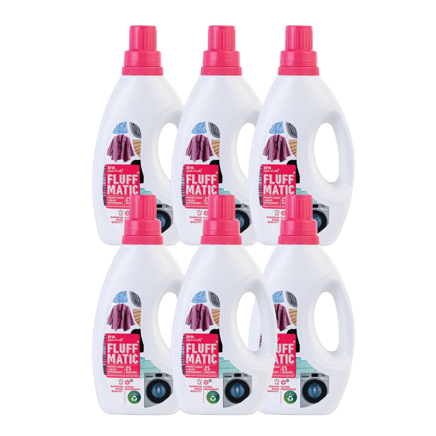 IFB Essentials Fluff Front Load Fabric Liquid Detergent - 1 liters