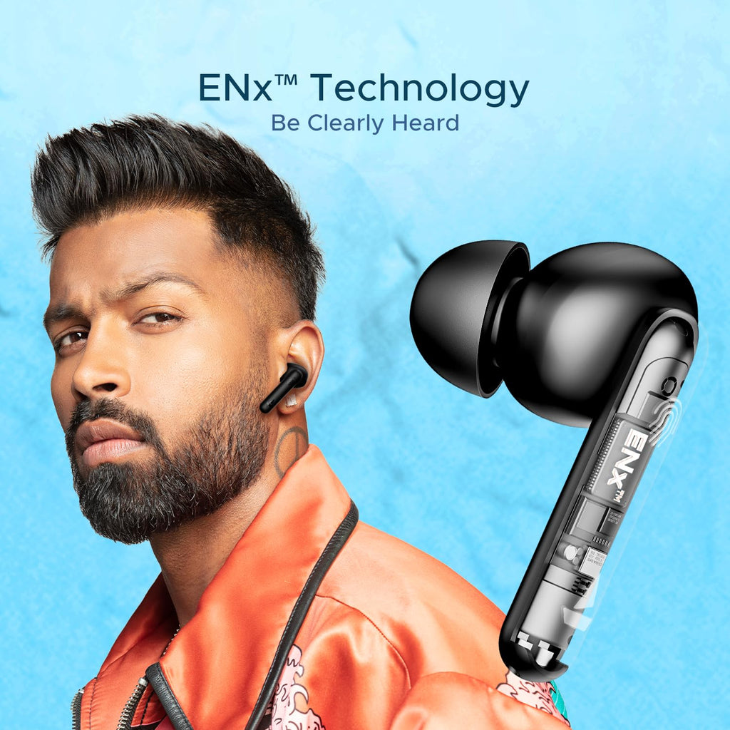 boAt Airdopes 141/8, Low Latency, ENx Tech, 42HRS Battery, Fast Charge, IWP, IPX4, v5.1 Bluetooth Earbuds, TWS Ear Buds Wireless Earphones with mic (Bold Black)