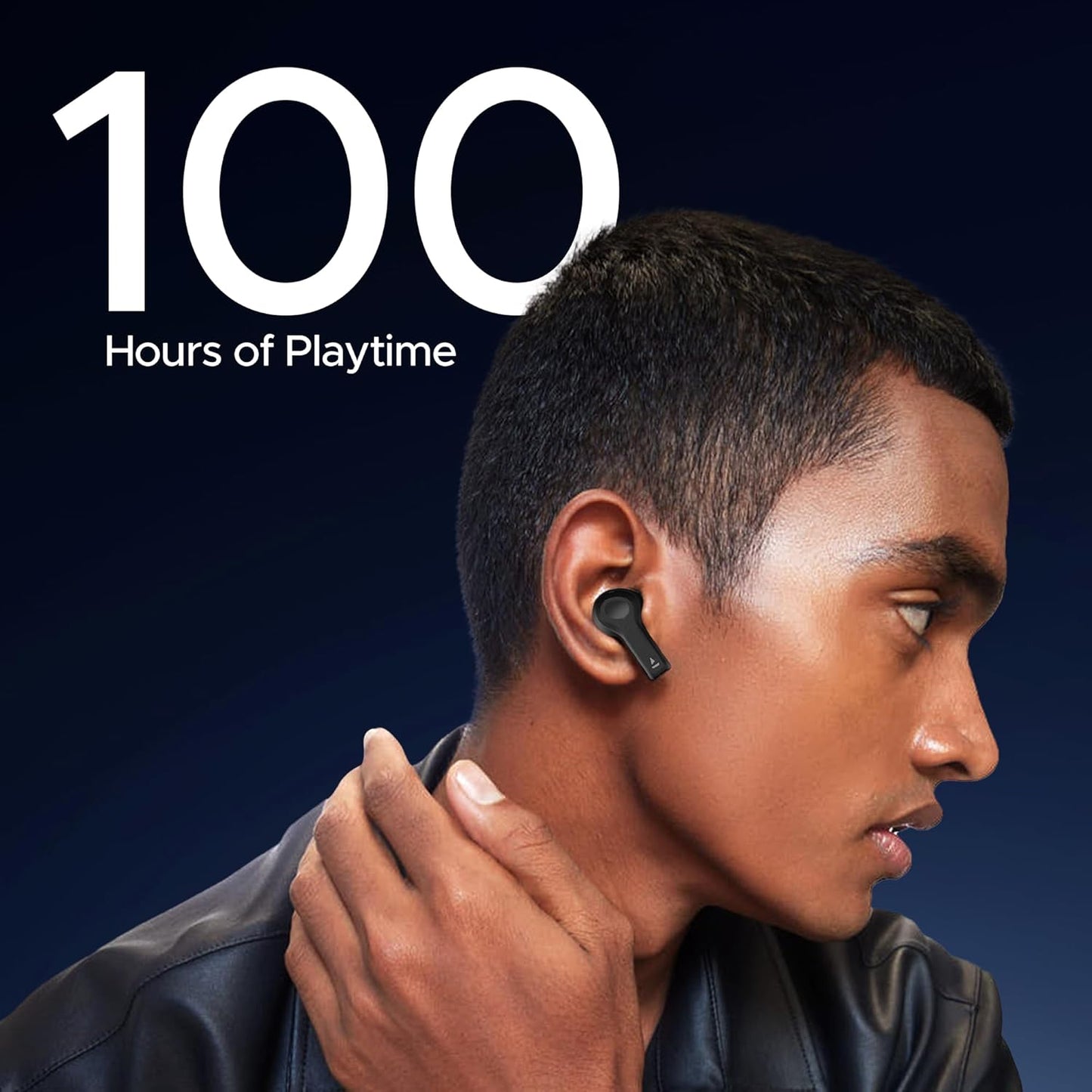 boAt Nirvana Space, 360º Spatial Audio, Active Noise Cancellation (~32dB), 100Hrs Battery,4Mics ENx, Fast Charge, v5.3 Bluetooth Earbuds, TWS Ear Buds Wireless Earphones with mic (Cosmic Black)