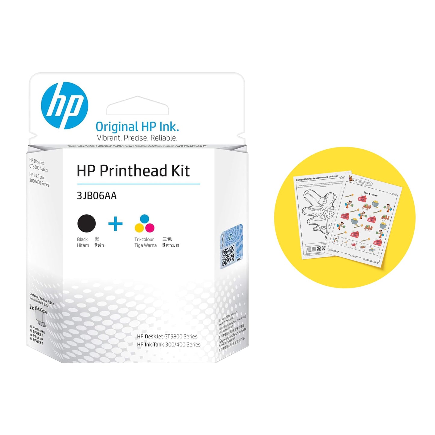 HP M0H50A Tri-Color Replacement Printhead