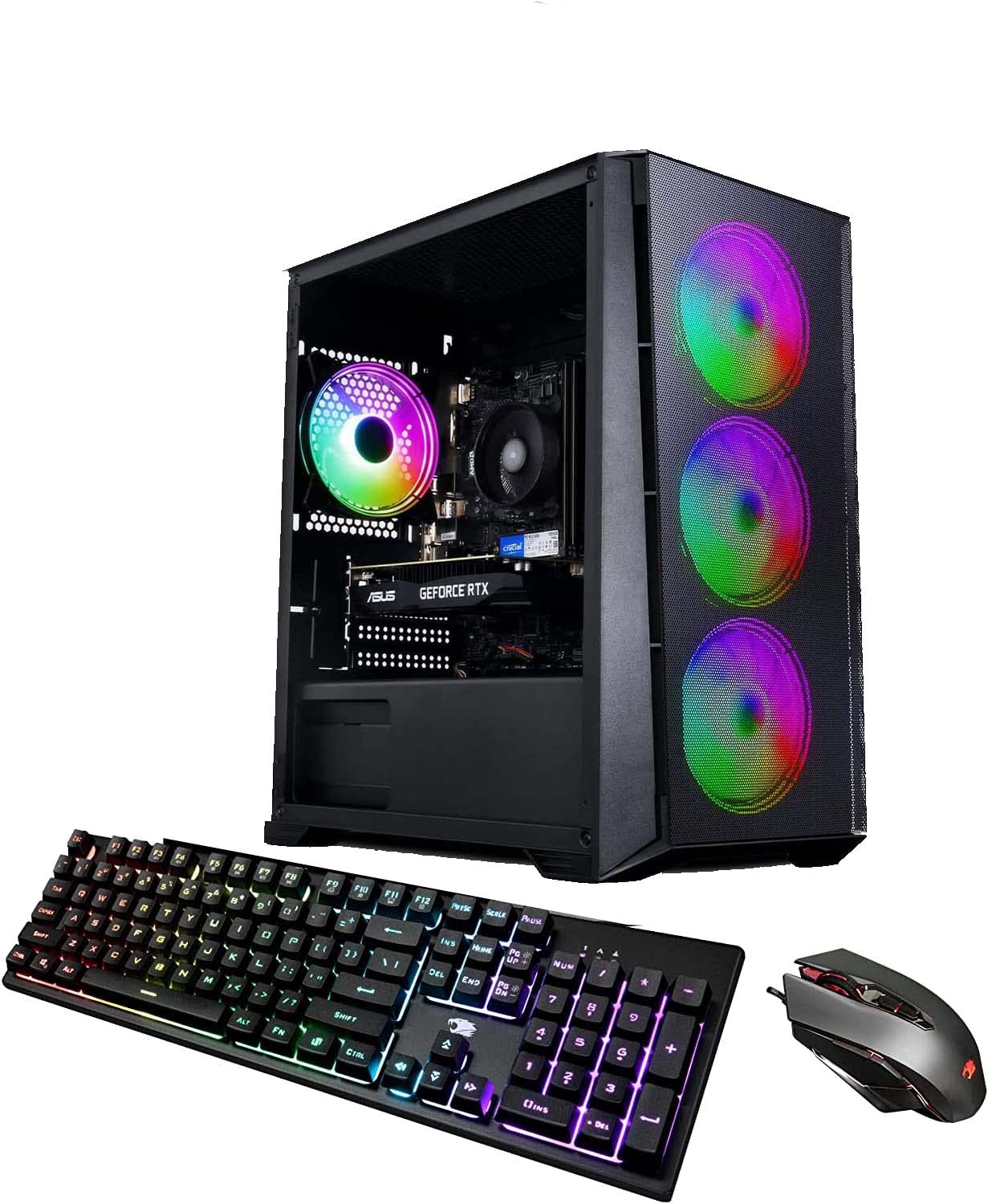 CHIST Ryzen Extreme Gaming Pc (Ryzen 3 4100 Processor / DDR4 16GB RAM / 512GB NVMe SSD/GT 730 4GB Graphics/ 800W PSU/Windows 11/WiFi-Bluetooth/Gaming K/m Free Gifted) Basic Software Installed