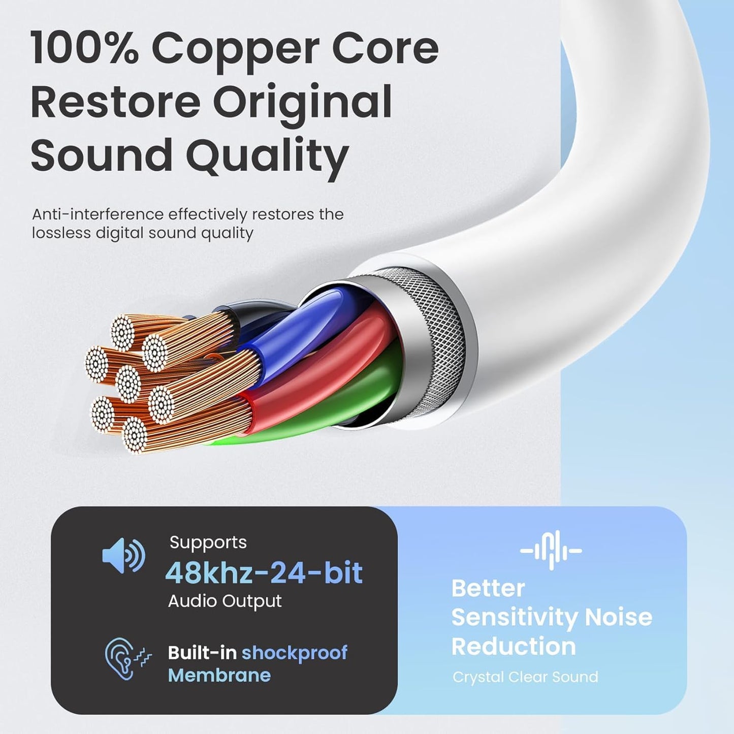 ONE43 Earphone,Wired Earphone Turbo BASS Sound for All Devices Full BASS Sound and Clear MIC for Calling (Classic)