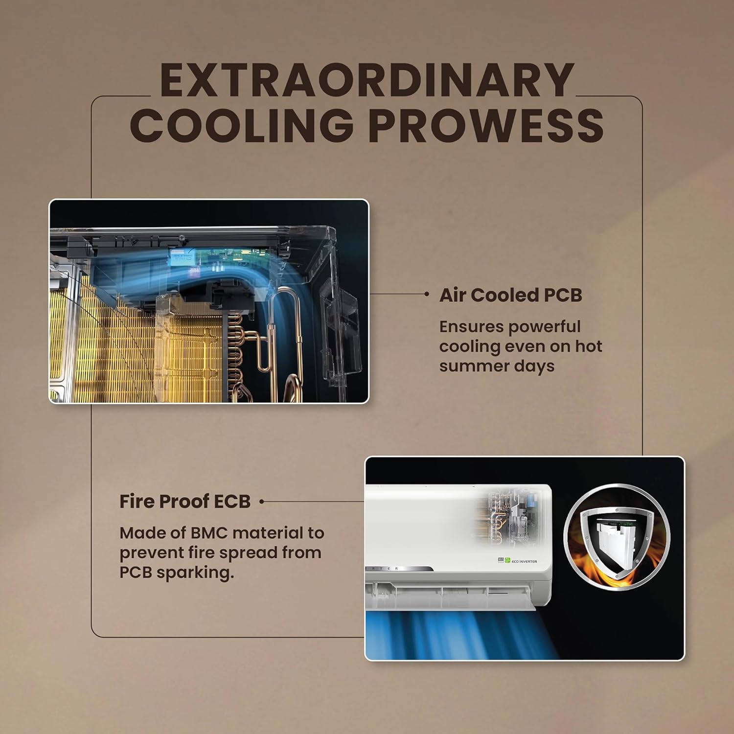 IFB 2025 Model Silver Star Series 1.5 Ton 5 Star Split AC with HD Compressor, AI, Dual Gold Fin, Nano Tek Coating & 8-in-1 Flexi Mode – White (CI185SS22RGN1, Copper Condenser)