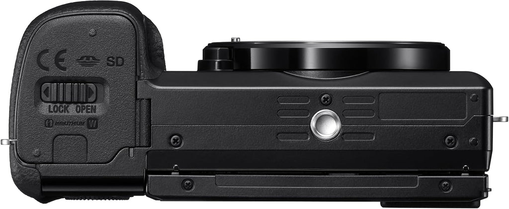 Sony New Alpha ILCE-6100X (Previously ILCE-6100Y) with Upgraded SELP1650 (Ver 2) Power Zoom Lens + SEL55210 Lens | 24.2 MP | APS-C Sensor | Fast Auto Focus | Tiltable LCD – Black