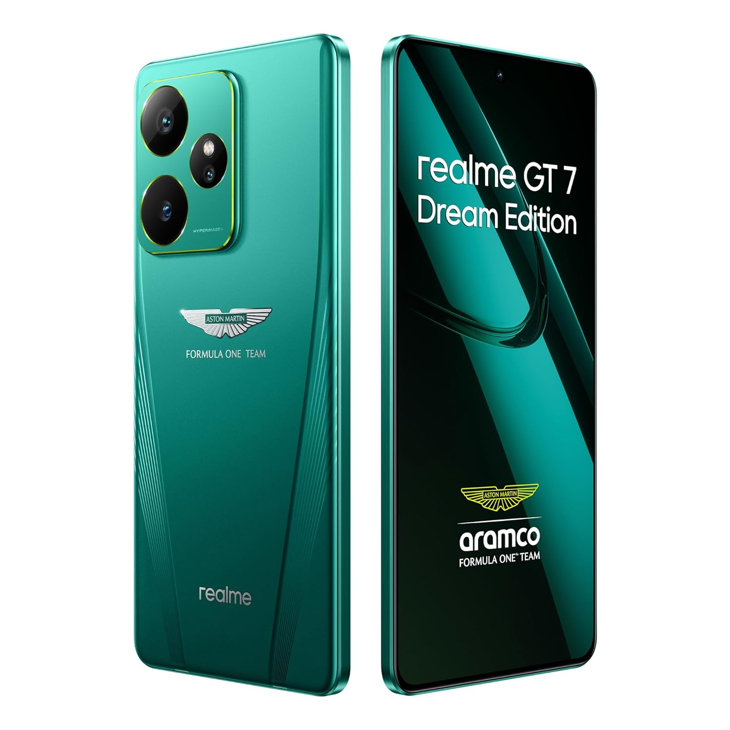 realme GT 7 Dream Edition (Aston Martin Green,16GB+512GB) | Co-Designed with Aston Martin Aramco F1 Team | India’s 1st MTK D9400e | Strongest Battery Combo 7000mAh+120W | AI 4K 120FPS Travel Camera