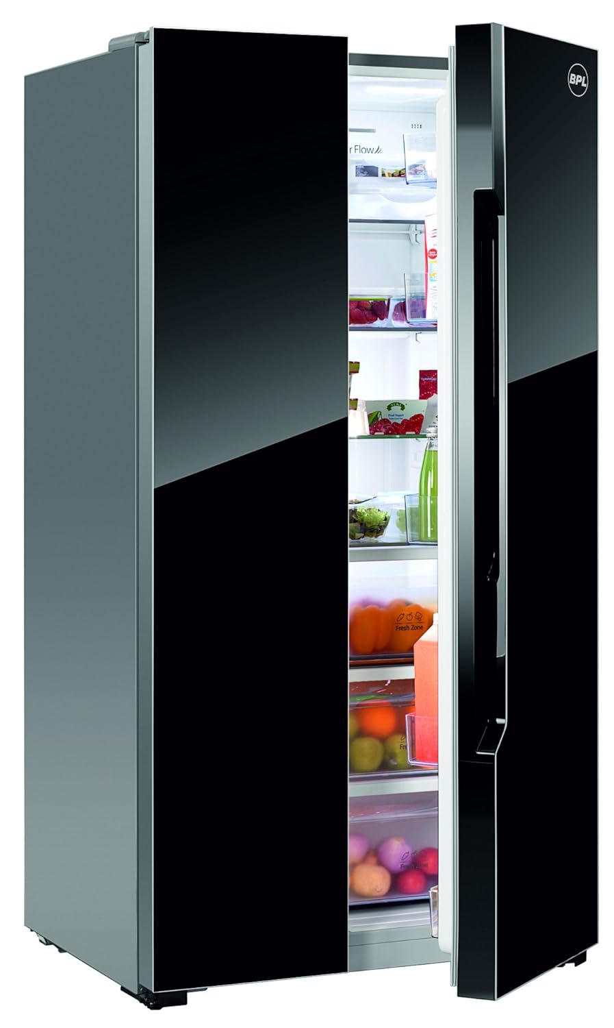 BPL 690 L Frost Free Side-by-Side Refrigerator(R690S2, Black)