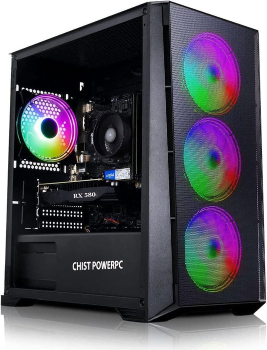 CHIST AMD Gaming Desktop Pc(AMD 3000G Processor/DDR4 16GB Ram/Radeon Graphics/Windows 11 (1TB NVMe SSD)