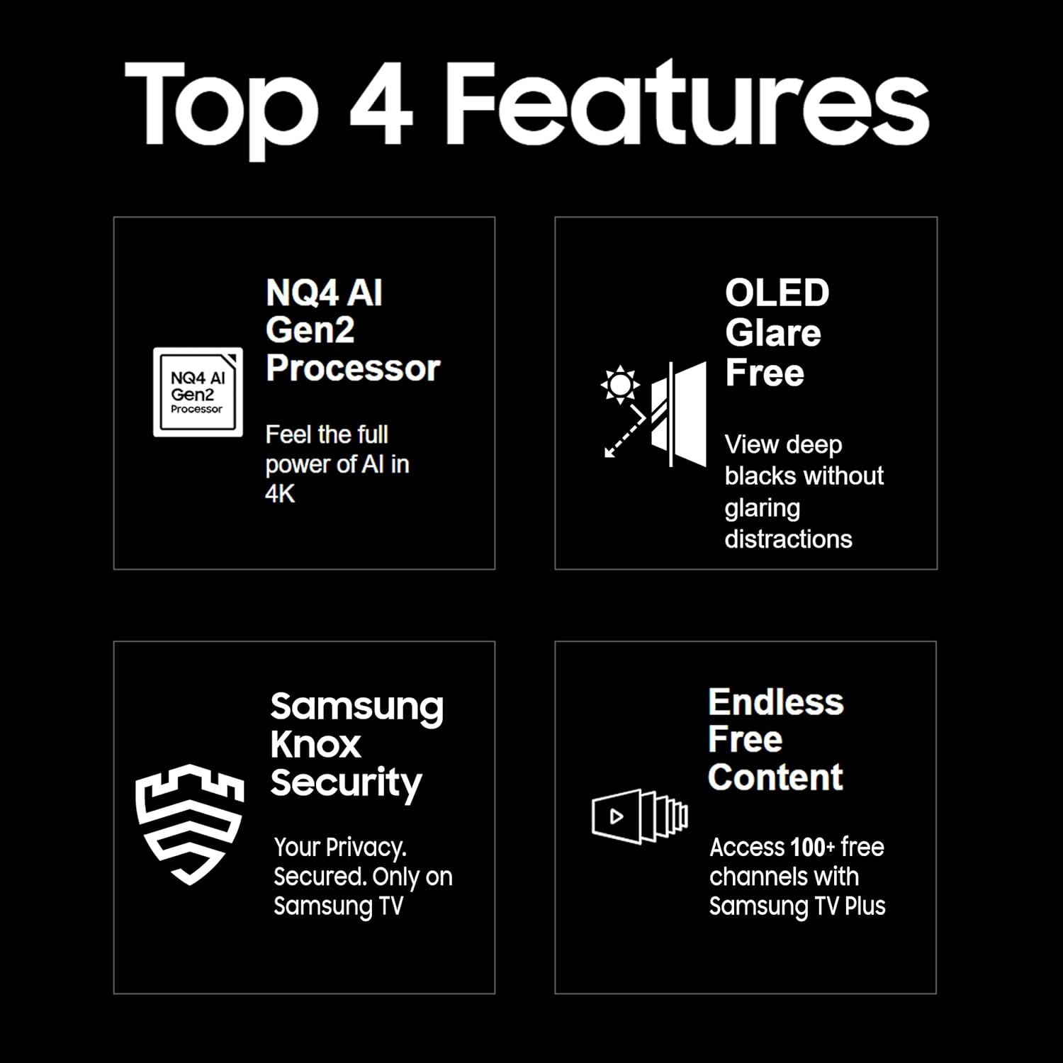 Samsung 193 cm (77 inches) 4K Ultra HD Smart OLED TV QA77S95DAULXL (Graphite Black)