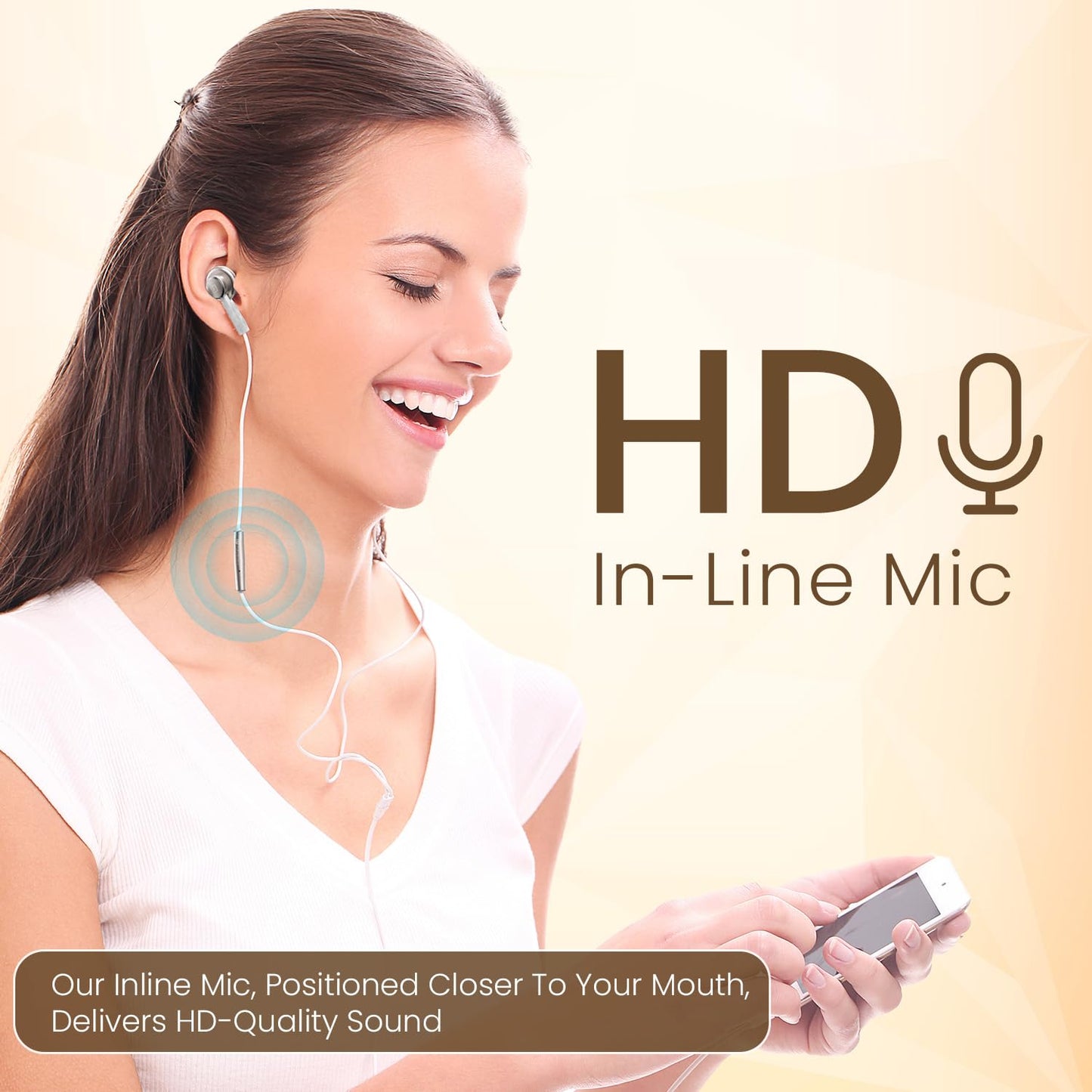 Portronics Conch Sigma C in Ear Type C Wired Earphones with in Line HD Mic, Powerful Audio, 14.2mm Driver, Unique Earbuds Design, Metal Alloy Material, in line Controls, Wide Compatibility(White)